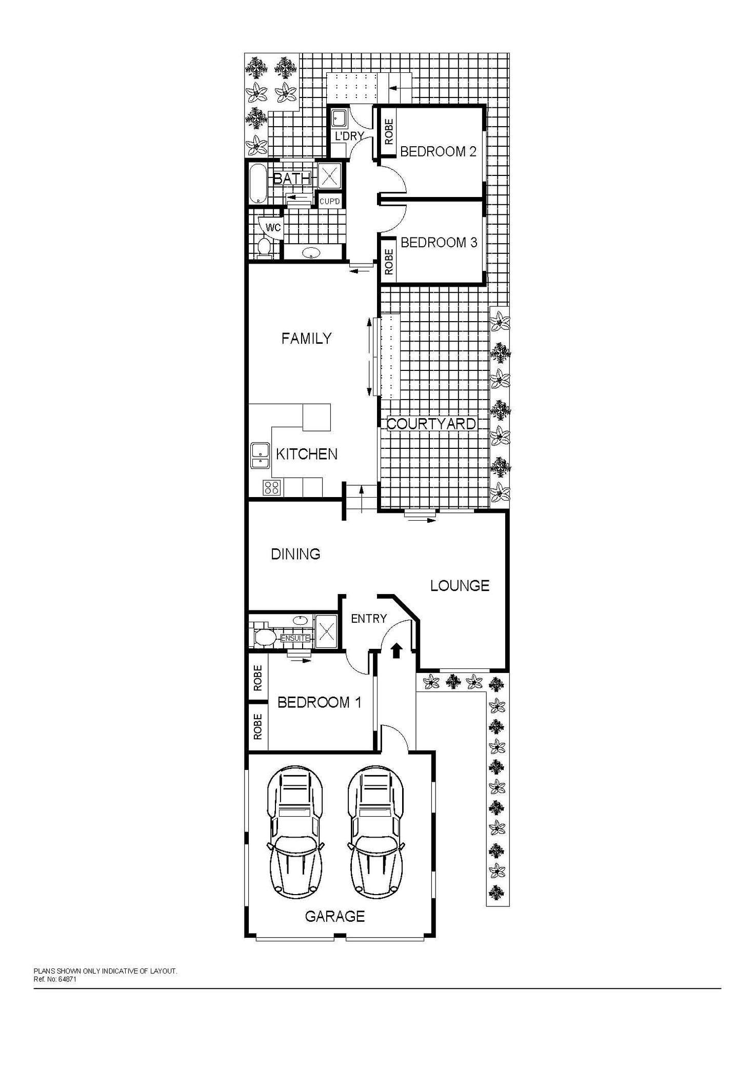 Floorplan of Homely townhouse listing, 10-9 Crisp Circuit, Bruce ACT 2617