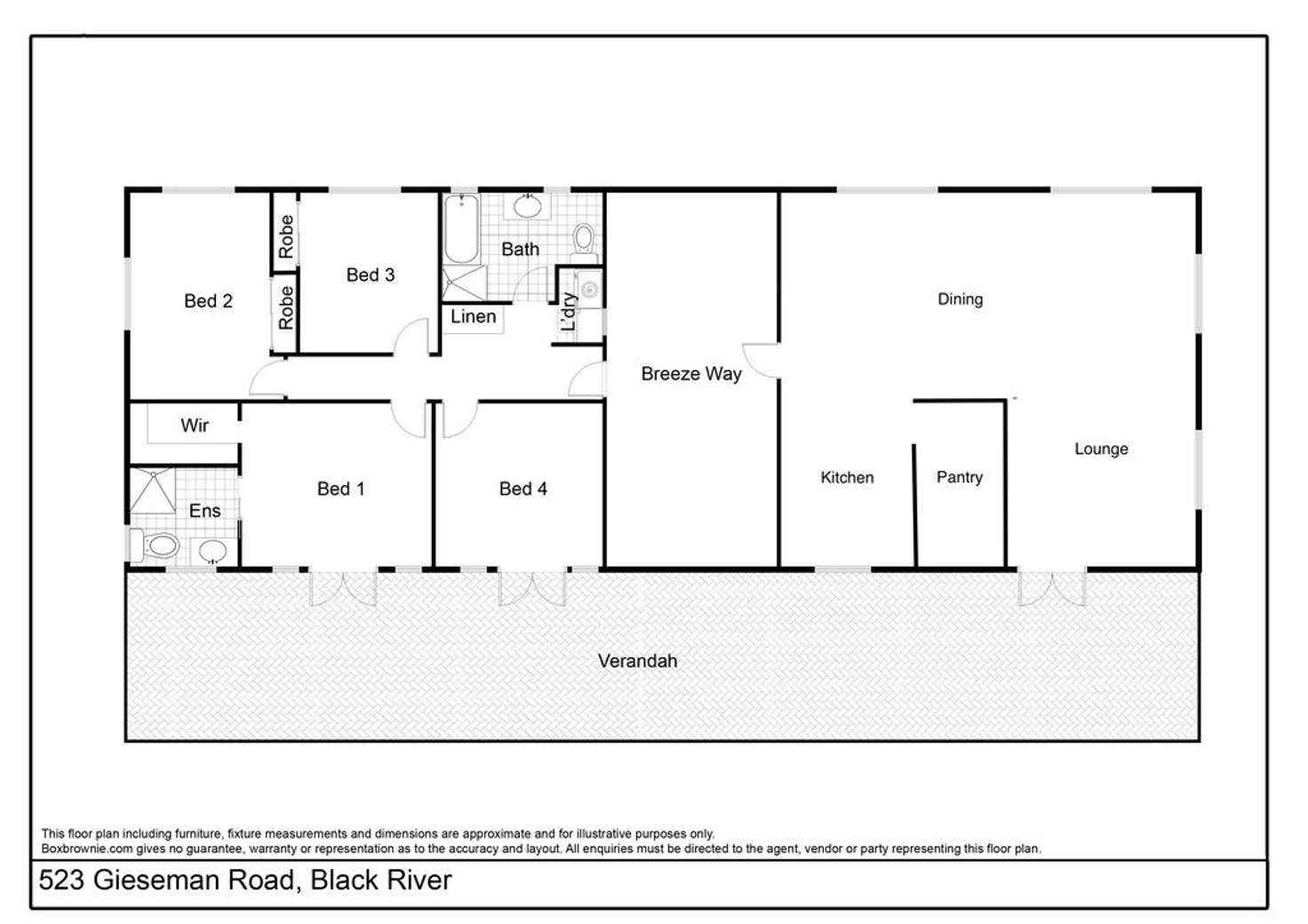 Floorplan of Homely house listing, 523 Gieseman Road, Black River QLD 4818