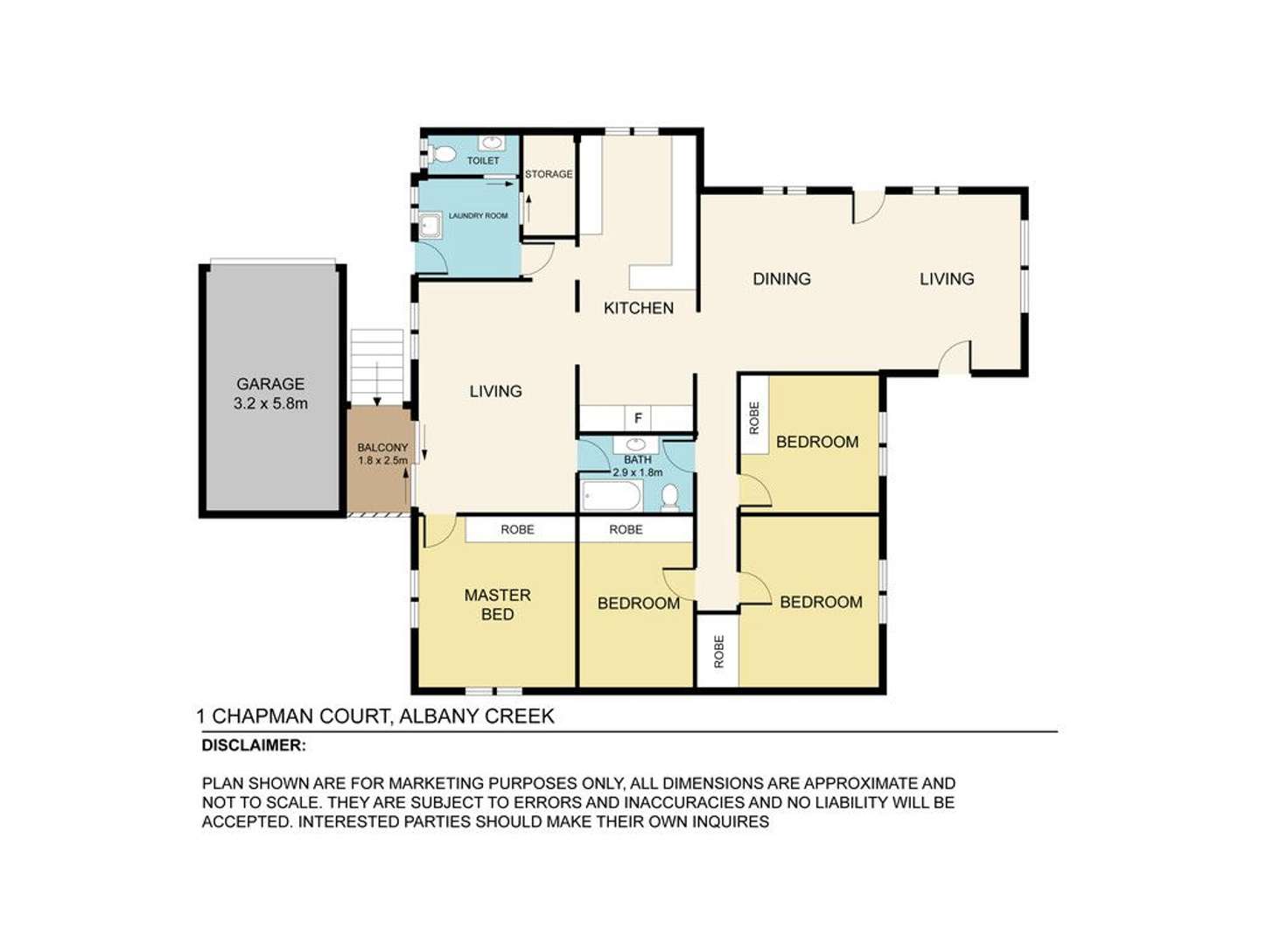Floorplan of Homely house listing, 1 Chapman Court, Albany Creek QLD 4035