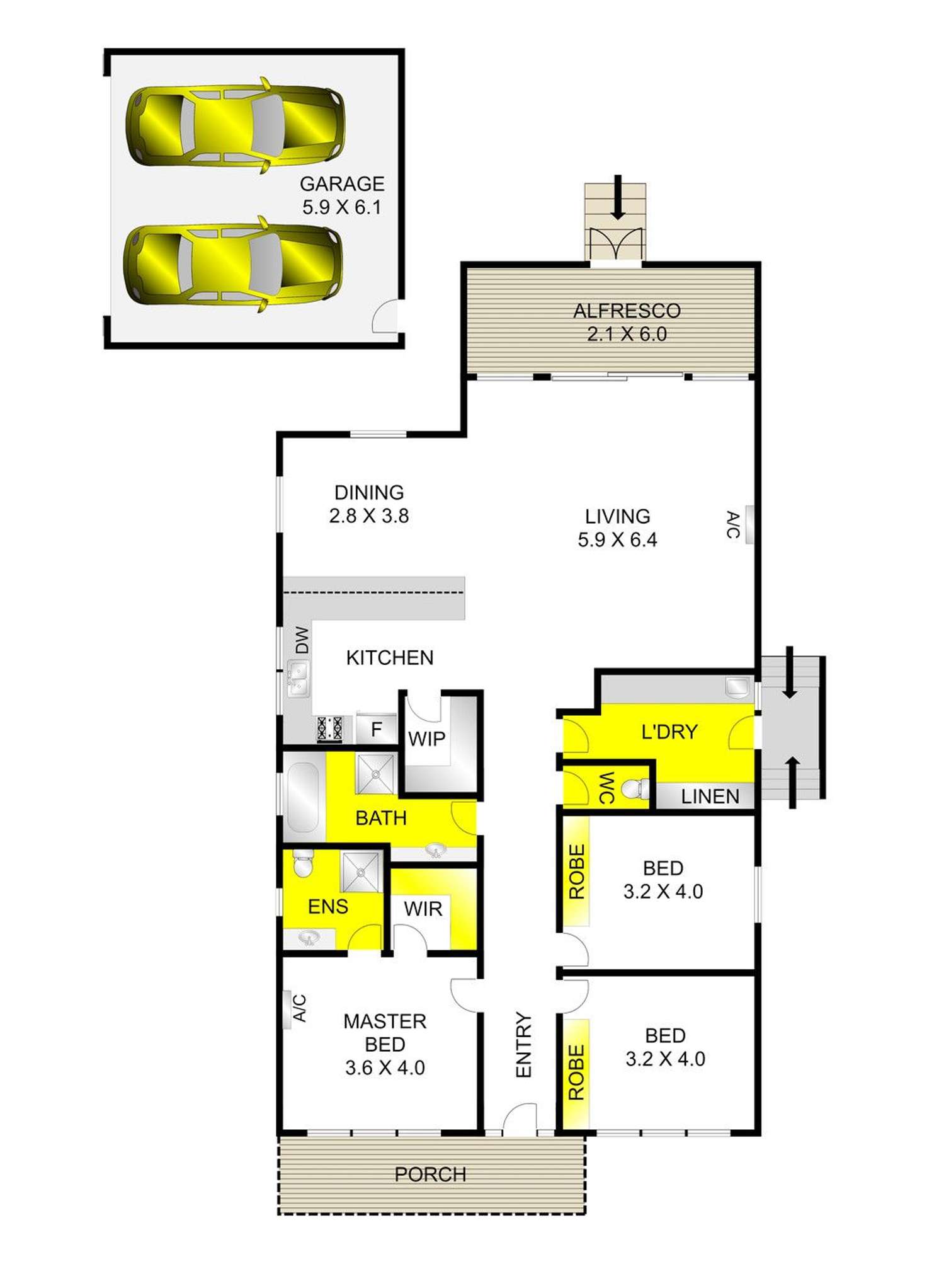 Floorplan of Homely house listing, 166 Roslyn Road, Belmont VIC 3216