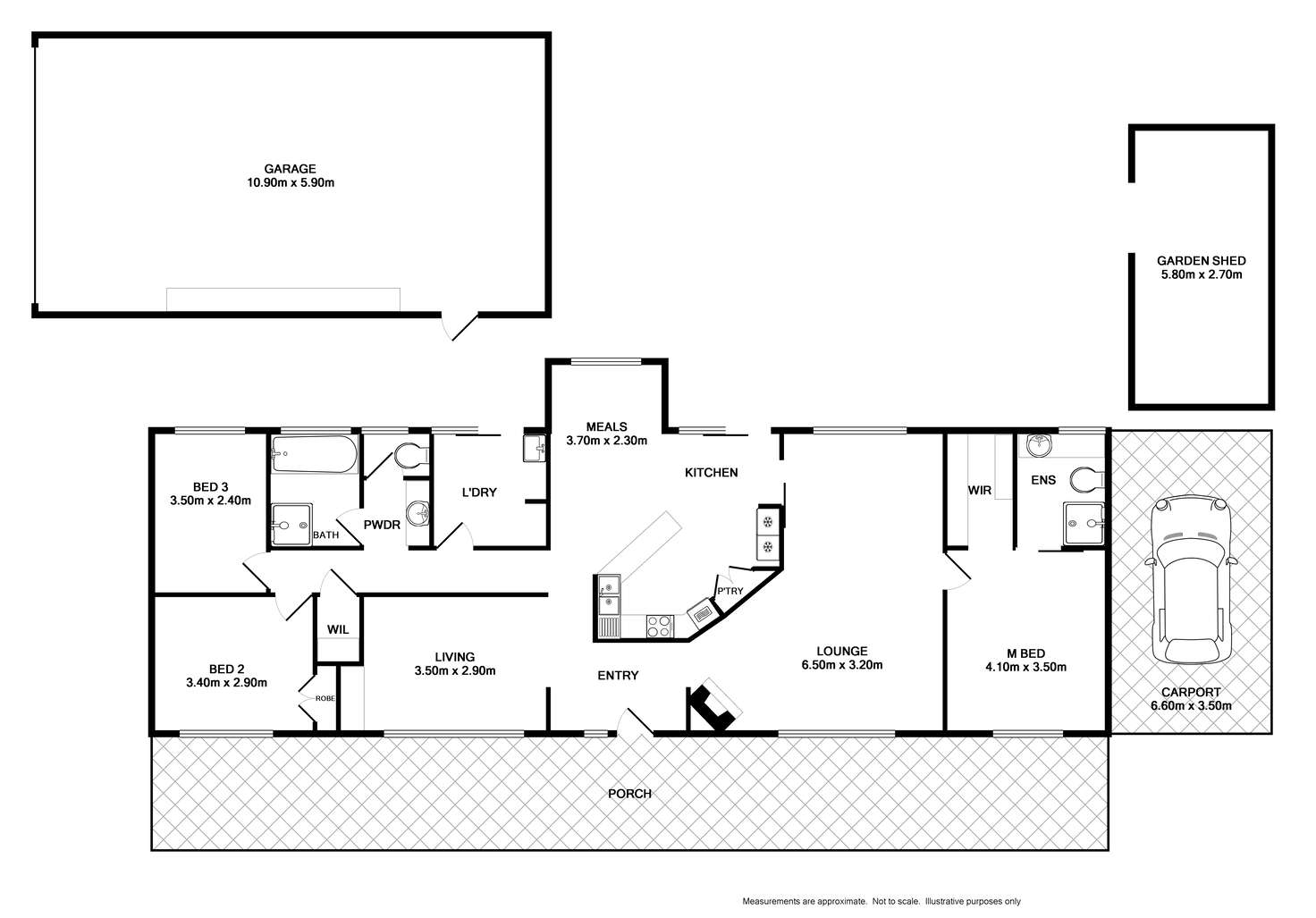 Floorplan of Homely house listing, 61 Howlong Road, Burrumbuttock NSW 2642