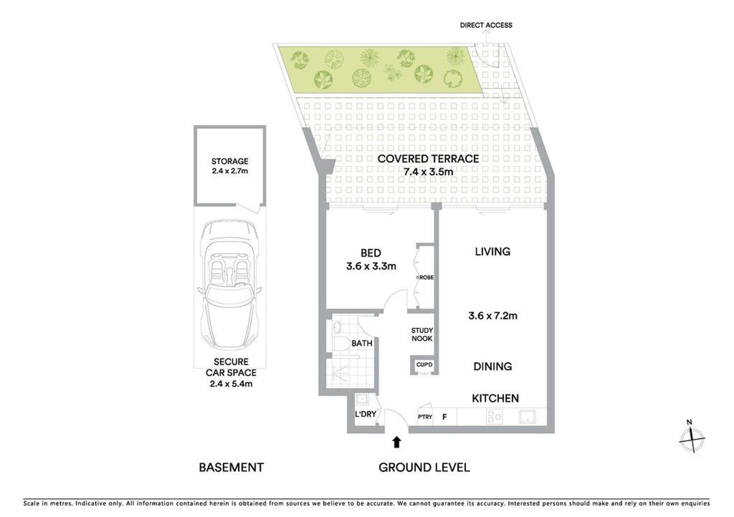 Floorplan of Homely apartment listing, 5109/34 Wellington Street, Bondi NSW 2026