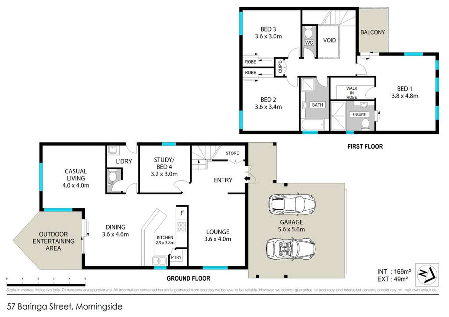 Floorplan of Homely house listing, 57 Baringa Street, Morningside QLD 4170