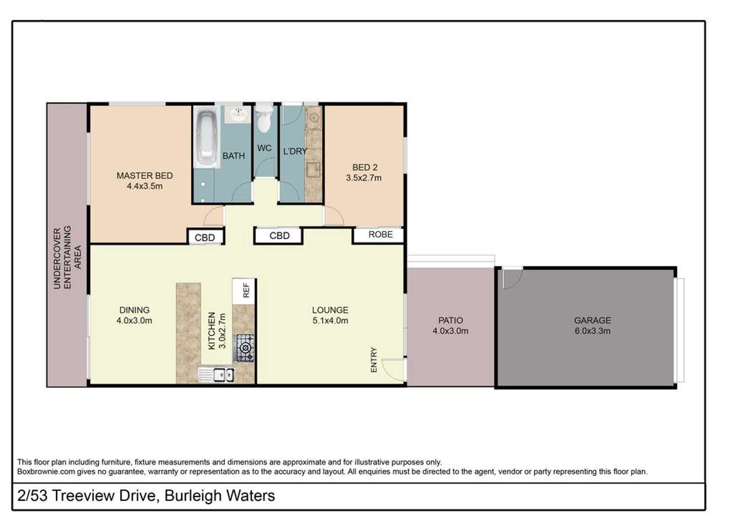 Floorplan of Homely other listing, 2/53 Treeview Drive, Burleigh Waters QLD 4220