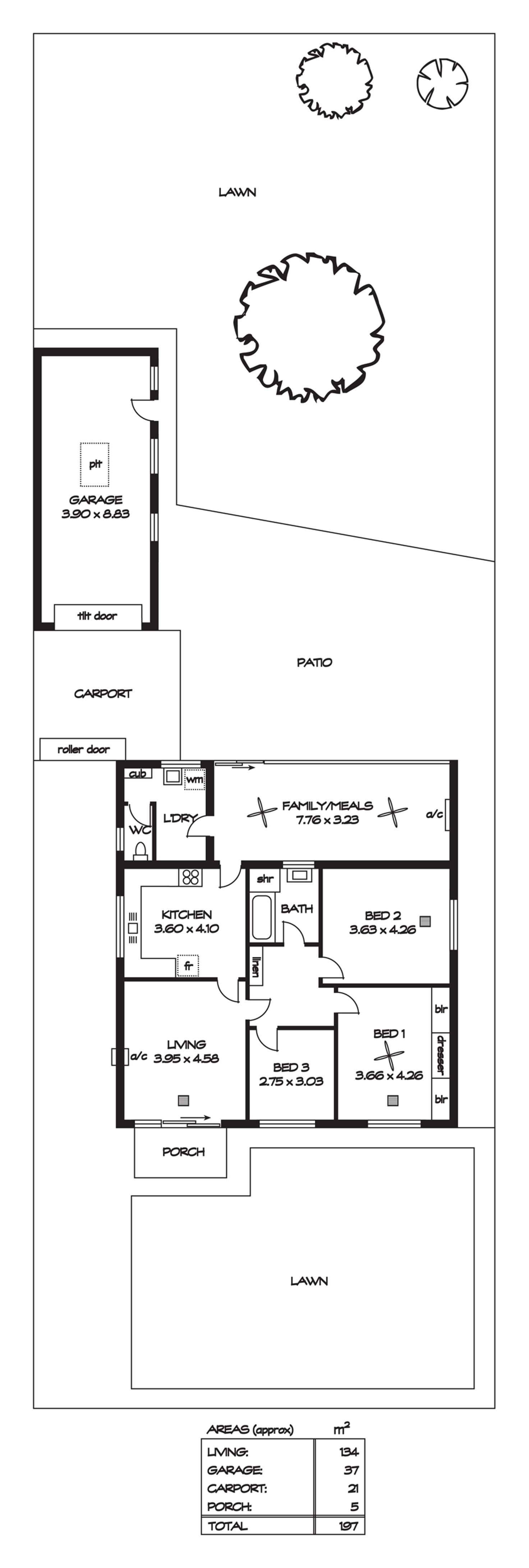 Floorplan of Homely house listing, 52 Cullford Avenue, Klemzig SA 5087