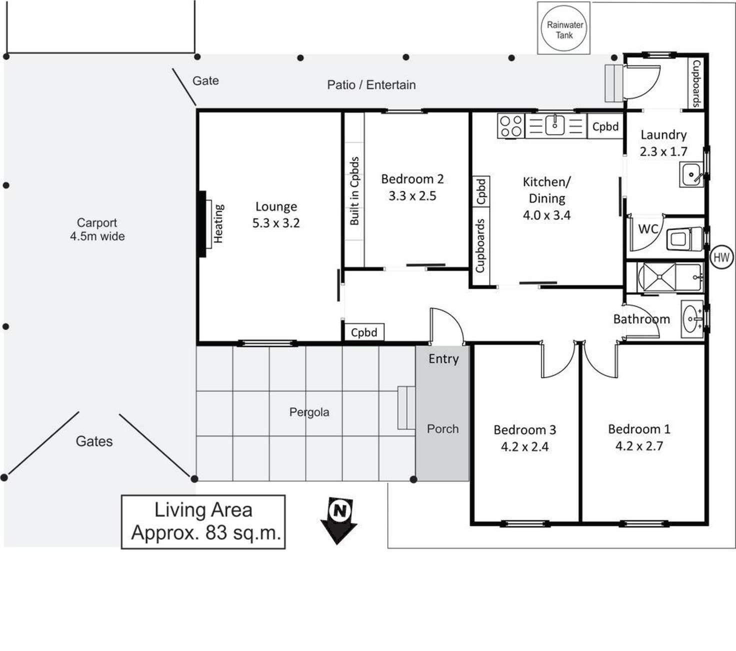 Floorplan of Homely house listing, 21 McGregor Street, Berri SA 5343