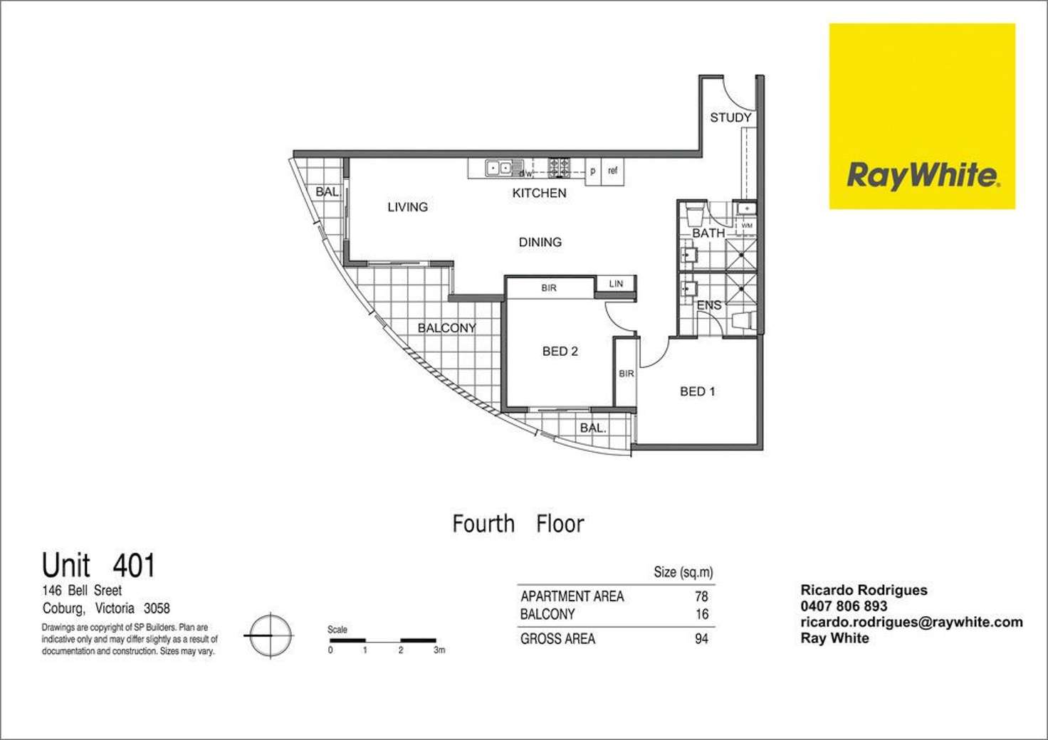 Floorplan of Homely apartment listing, 401/146 Bell Street, Coburg VIC 3058