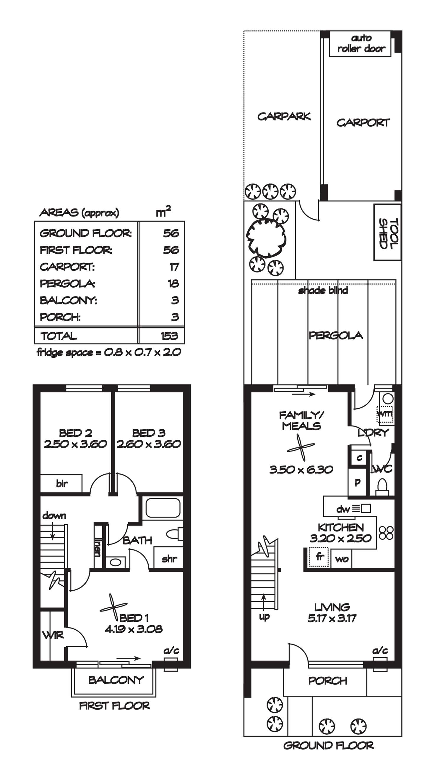 Floorplan of Homely townhouse listing, 7 Watts Court, Enfield SA 5085