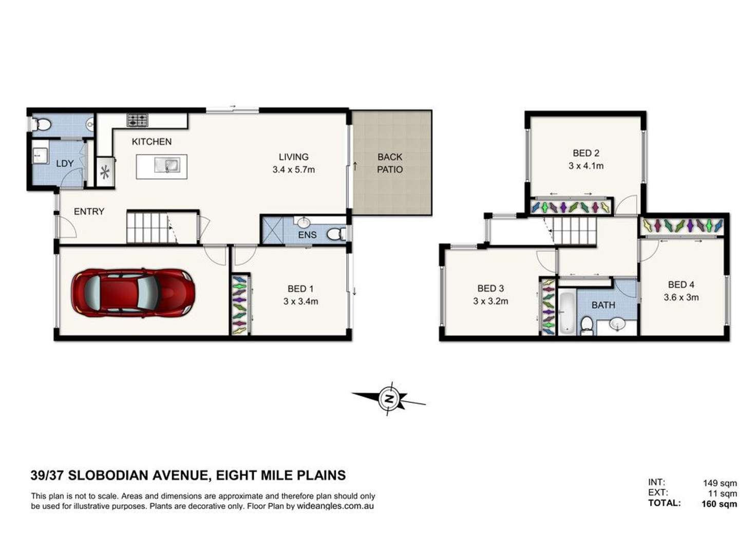 Floorplan of Homely townhouse listing, 39/37 Slobodian Avenue, Eight Mile Plains QLD 4113