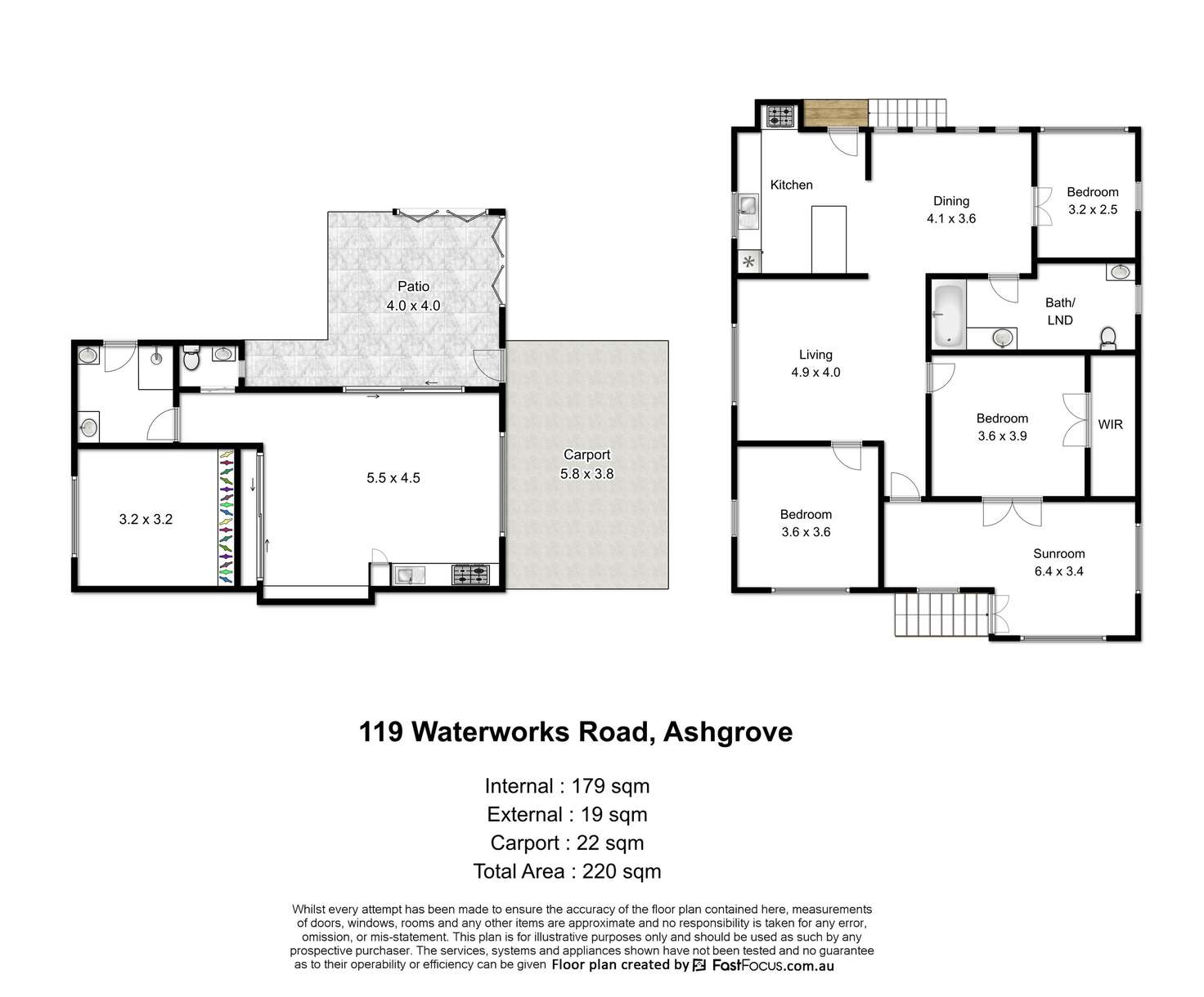Floorplan of Homely house listing, 119 Waterworks Road, Ashgrove QLD 4060