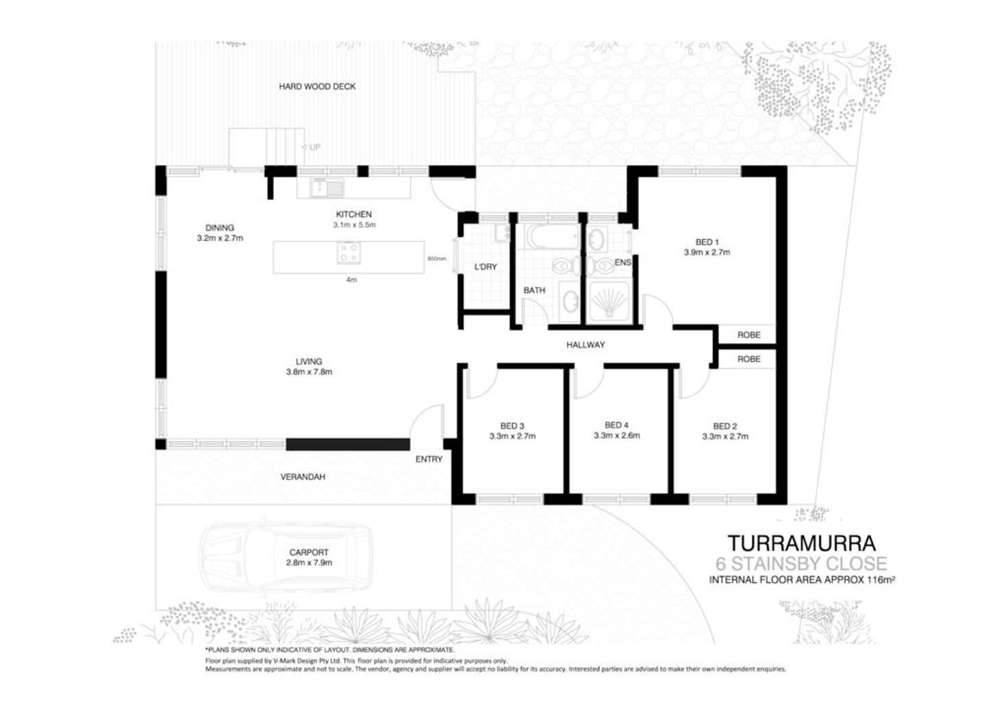 Floorplan of Homely house listing, 6 Stainsby Close, Turramurra NSW 2074
