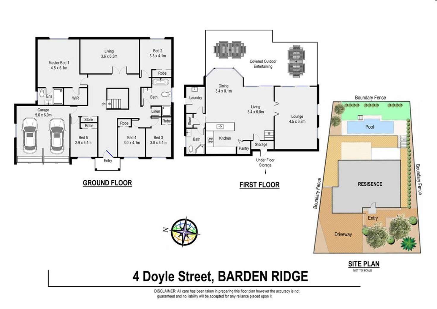 Floorplan of Homely house listing, 4 Doyle Street, Barden Ridge NSW 2234