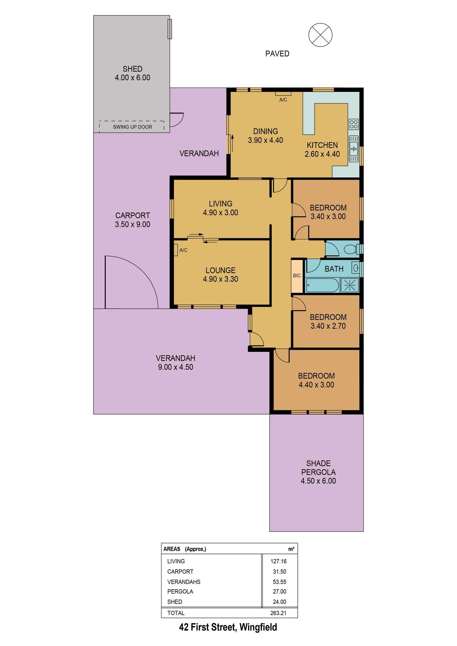Floorplan of Homely house listing, 42 First Street, Wingfield SA 5013