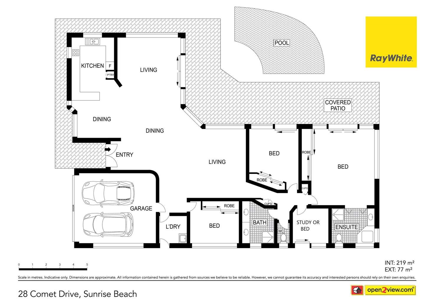 Floorplan of Homely house listing, 28 Comet Drive, Sunrise Beach QLD 4567