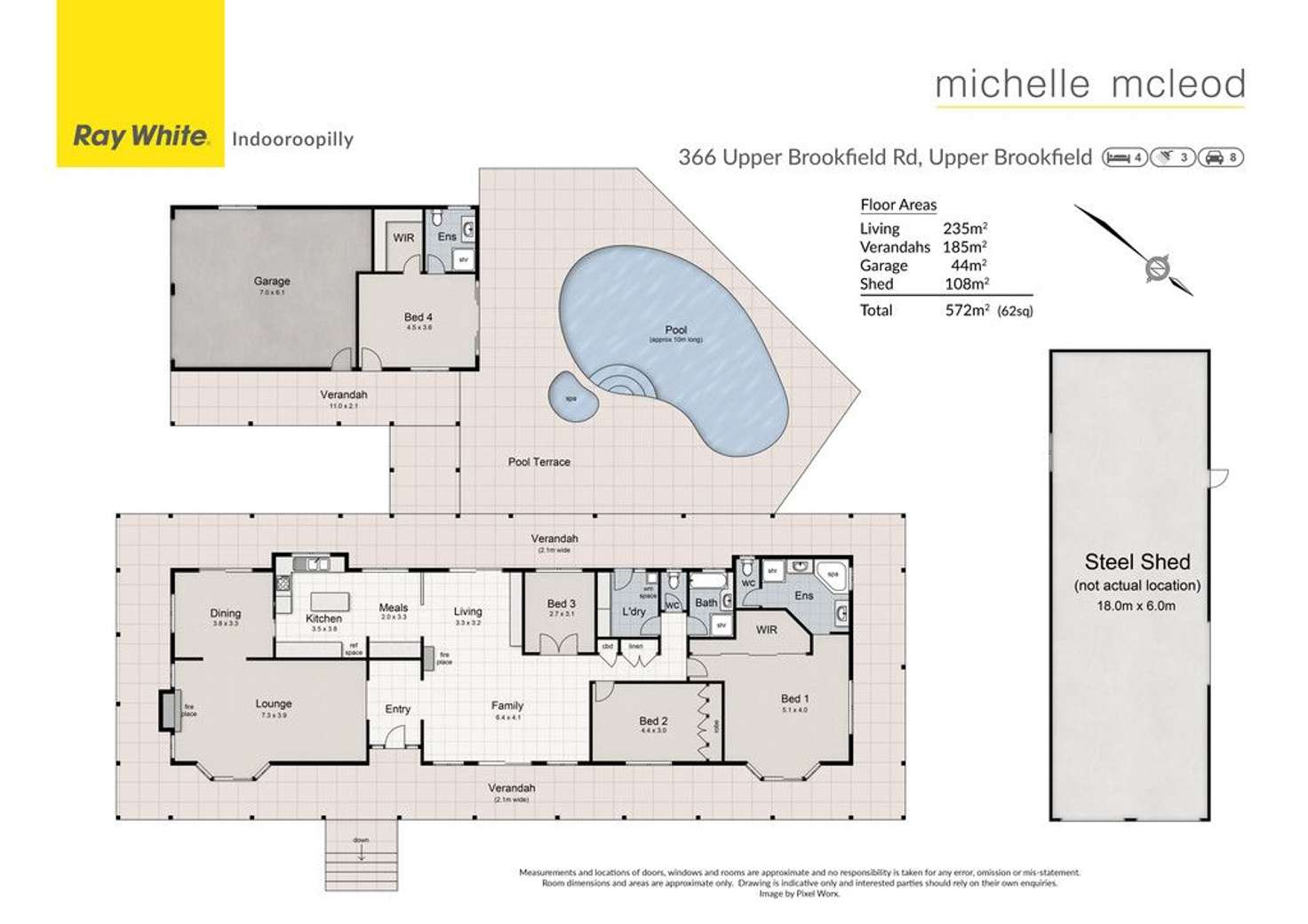 Floorplan of Homely house listing, 366 Upper Brookfield Road, Upper Brookfield QLD 4069