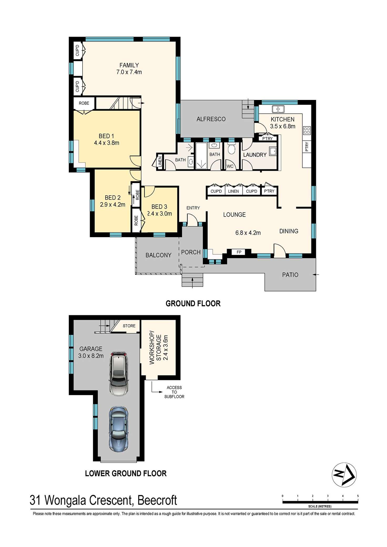 Floorplan of Homely house listing, 31 Wongala Crescent, Beecroft NSW 2119