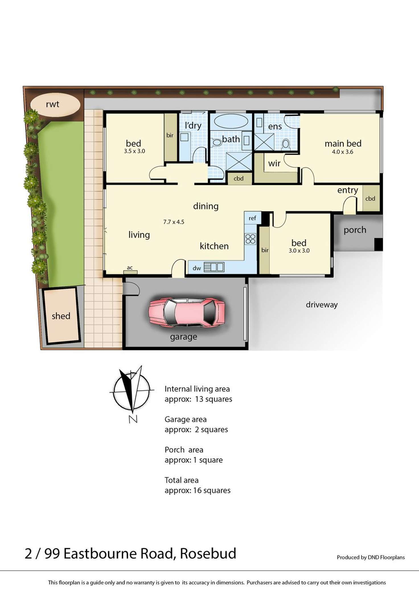 Floorplan of Homely house listing, 2/99 Eastbourne Road, Rosebud VIC 3939