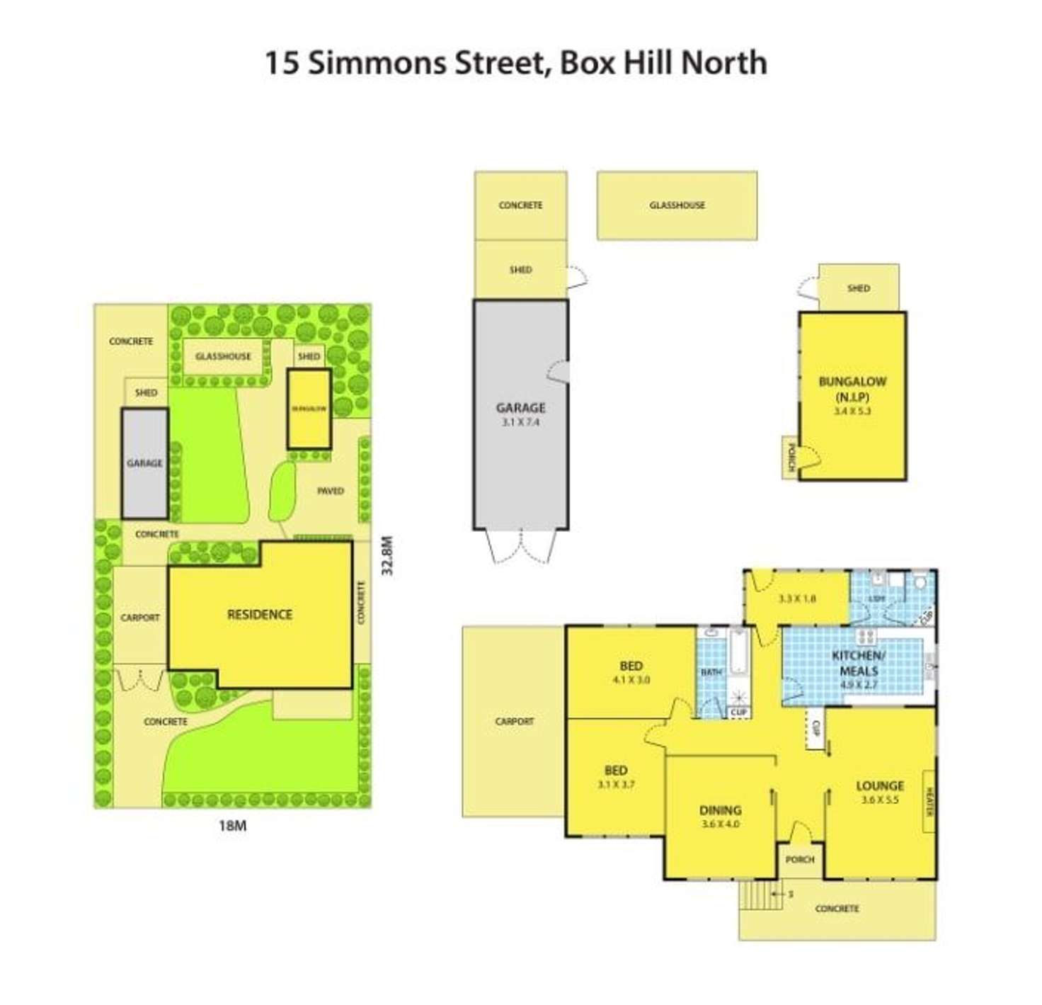 Floorplan of Homely house listing, 15 Simmons Street, Box Hill North VIC 3129