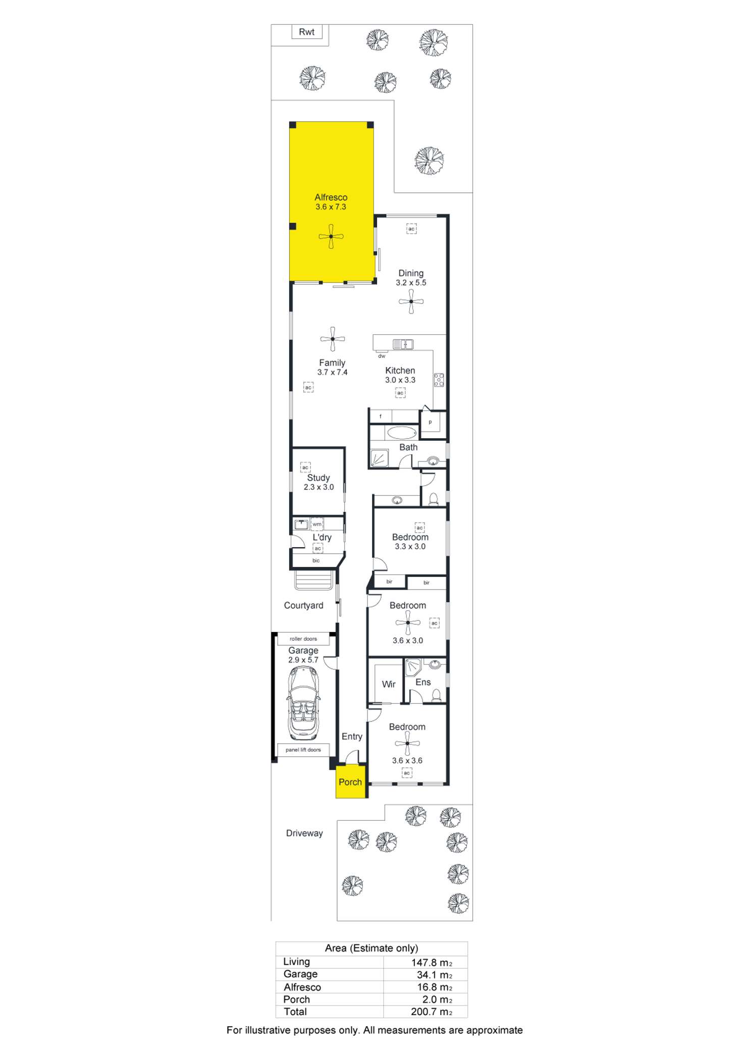 Floorplan of Homely house listing, 6A Sunset Strip, Athelstone SA 5076