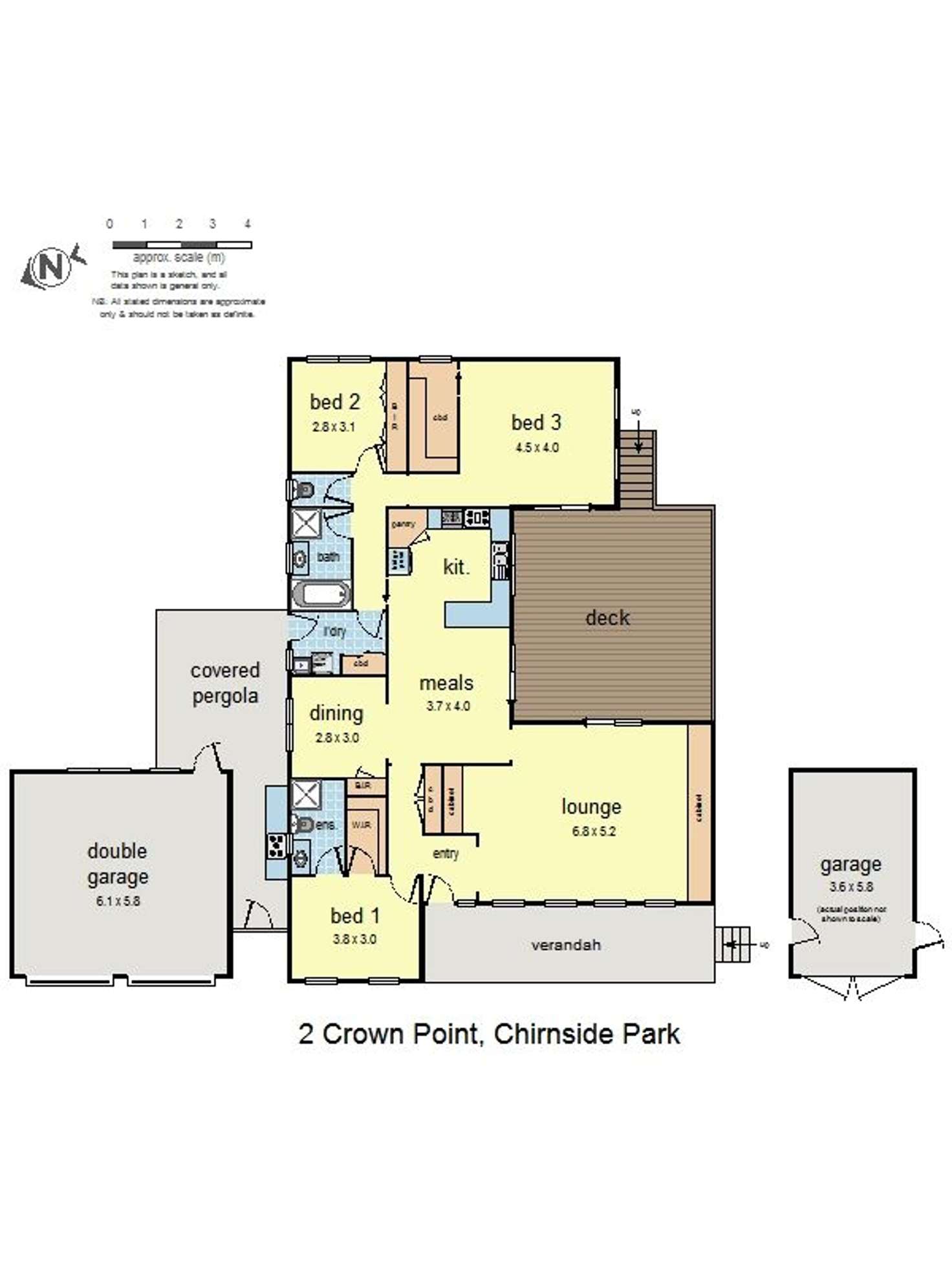 Floorplan of Homely house listing, 2 Crown Point, Chirnside Park VIC 3116