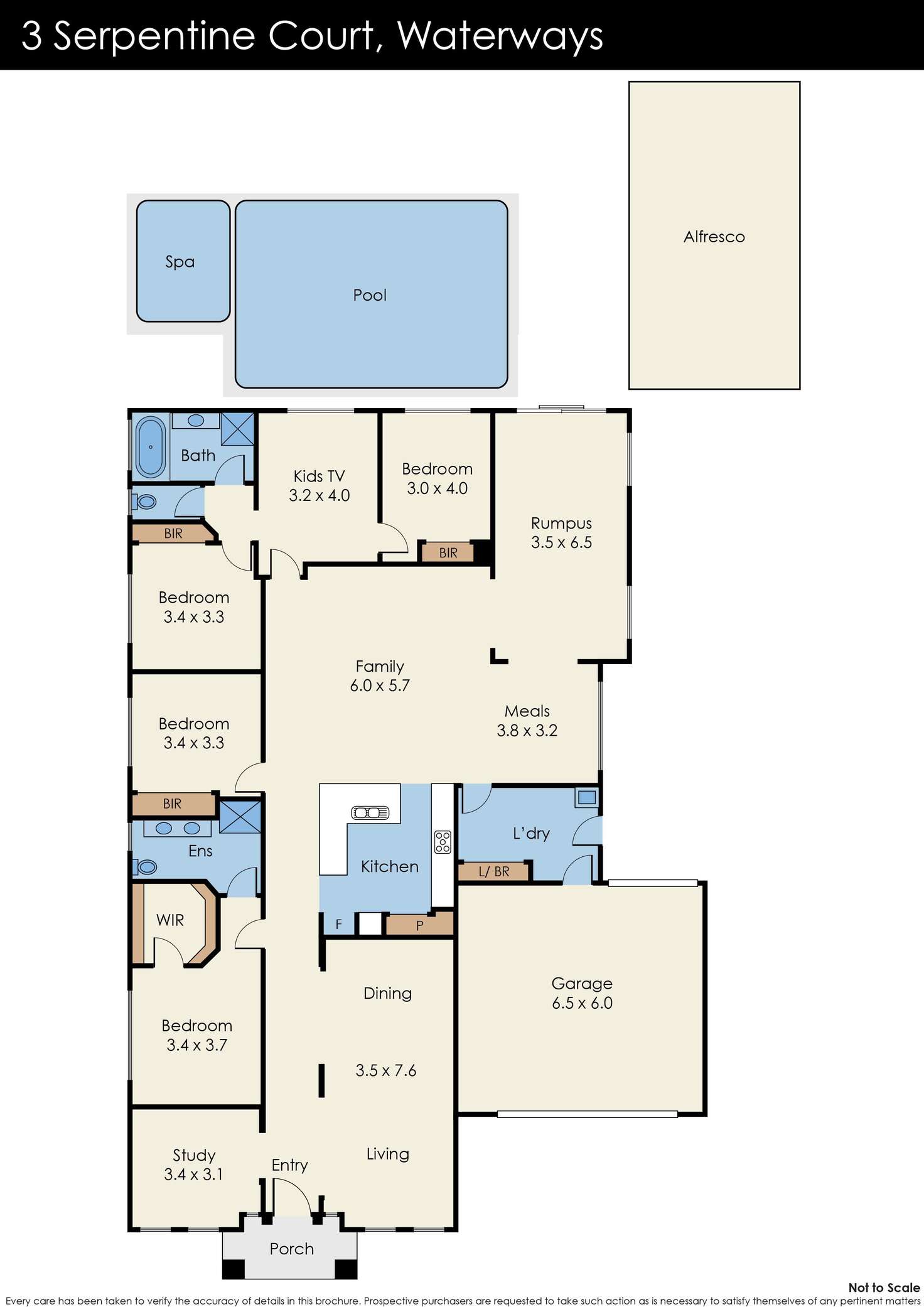 Floorplan of Homely house listing, 3 Serpentine Court, Waterways VIC 3195