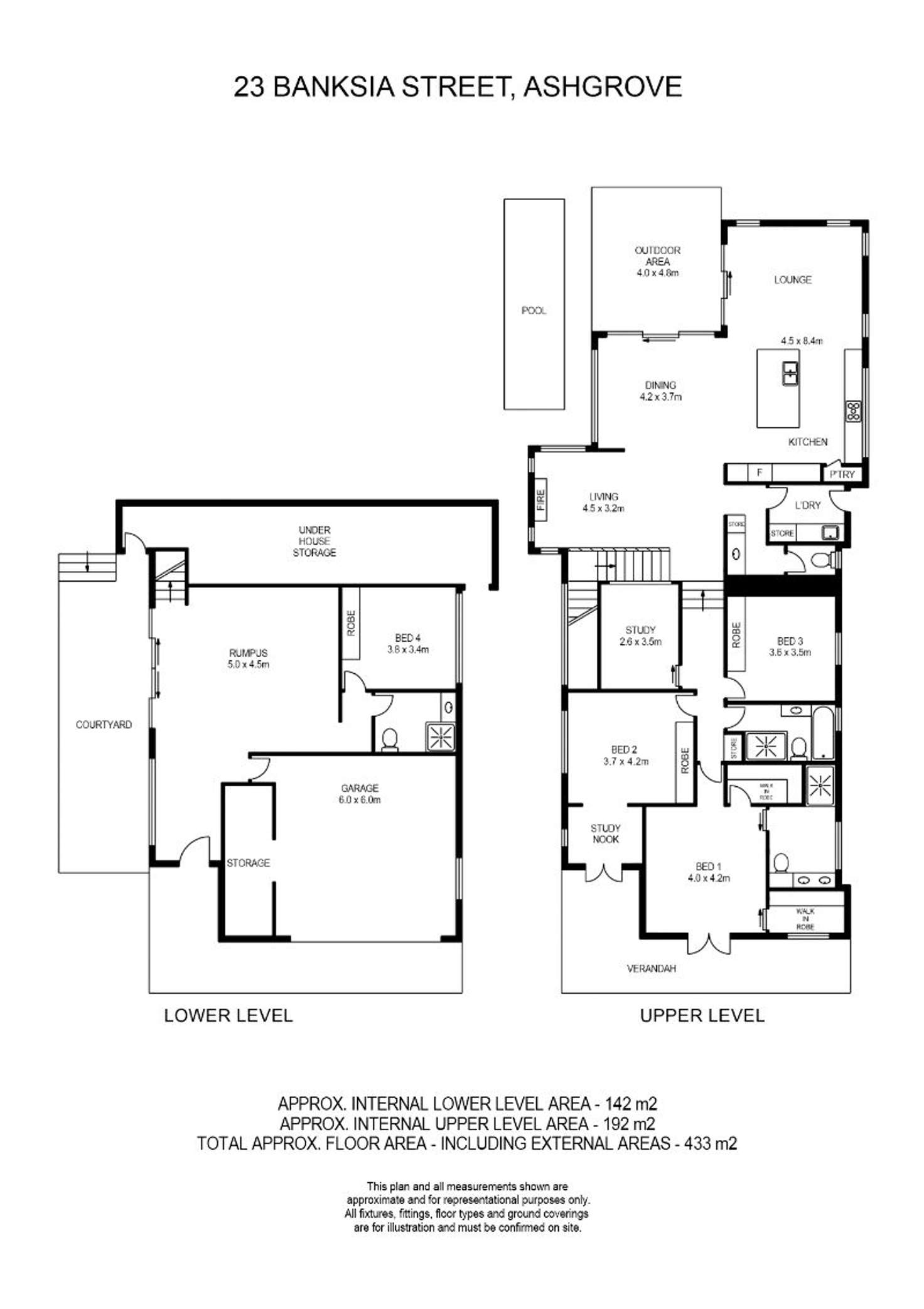 Floorplan of Homely house listing, 23 Banksia Avenue, Ashgrove QLD 4060