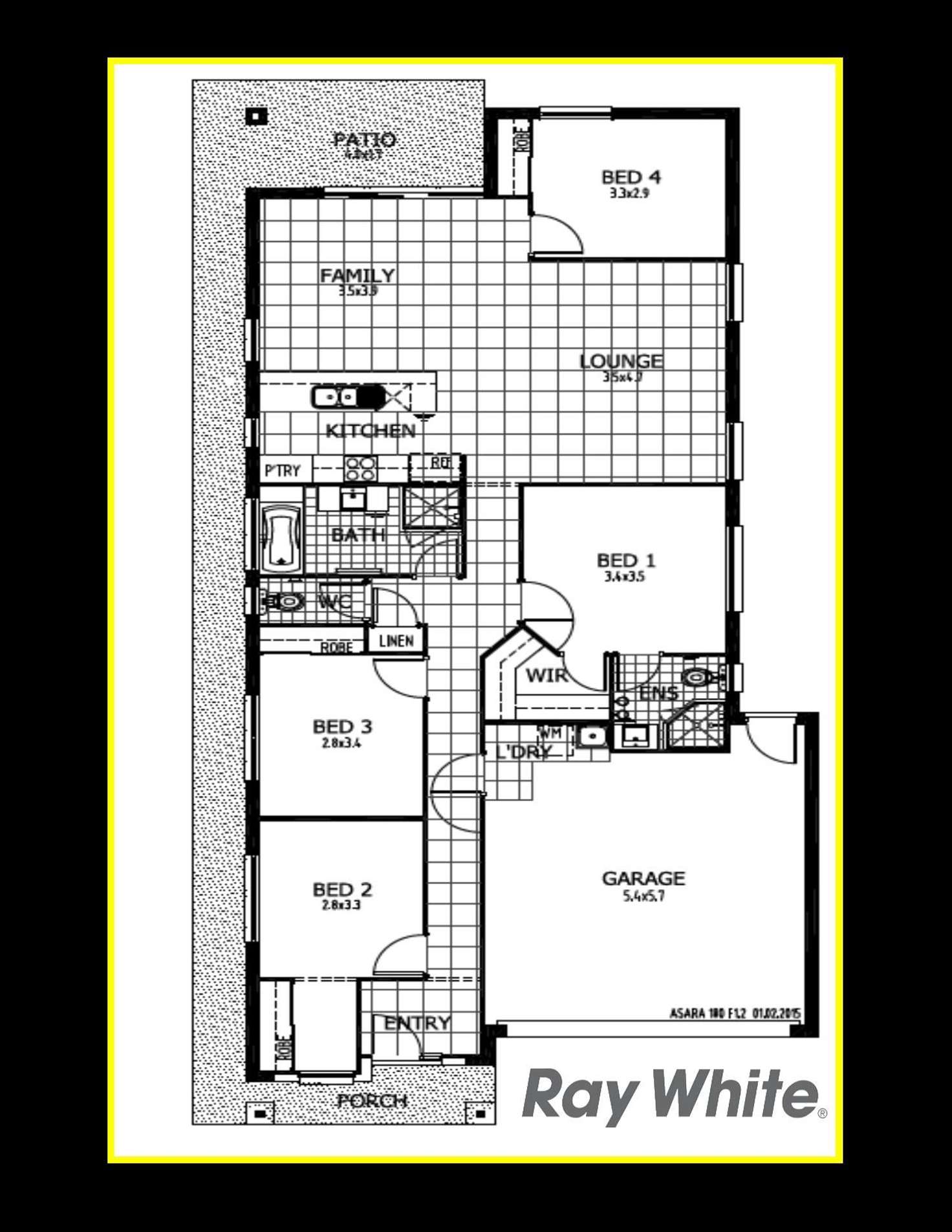Floorplan of Homely house listing, 4 Fairwater Drive, Point Cook VIC 3030