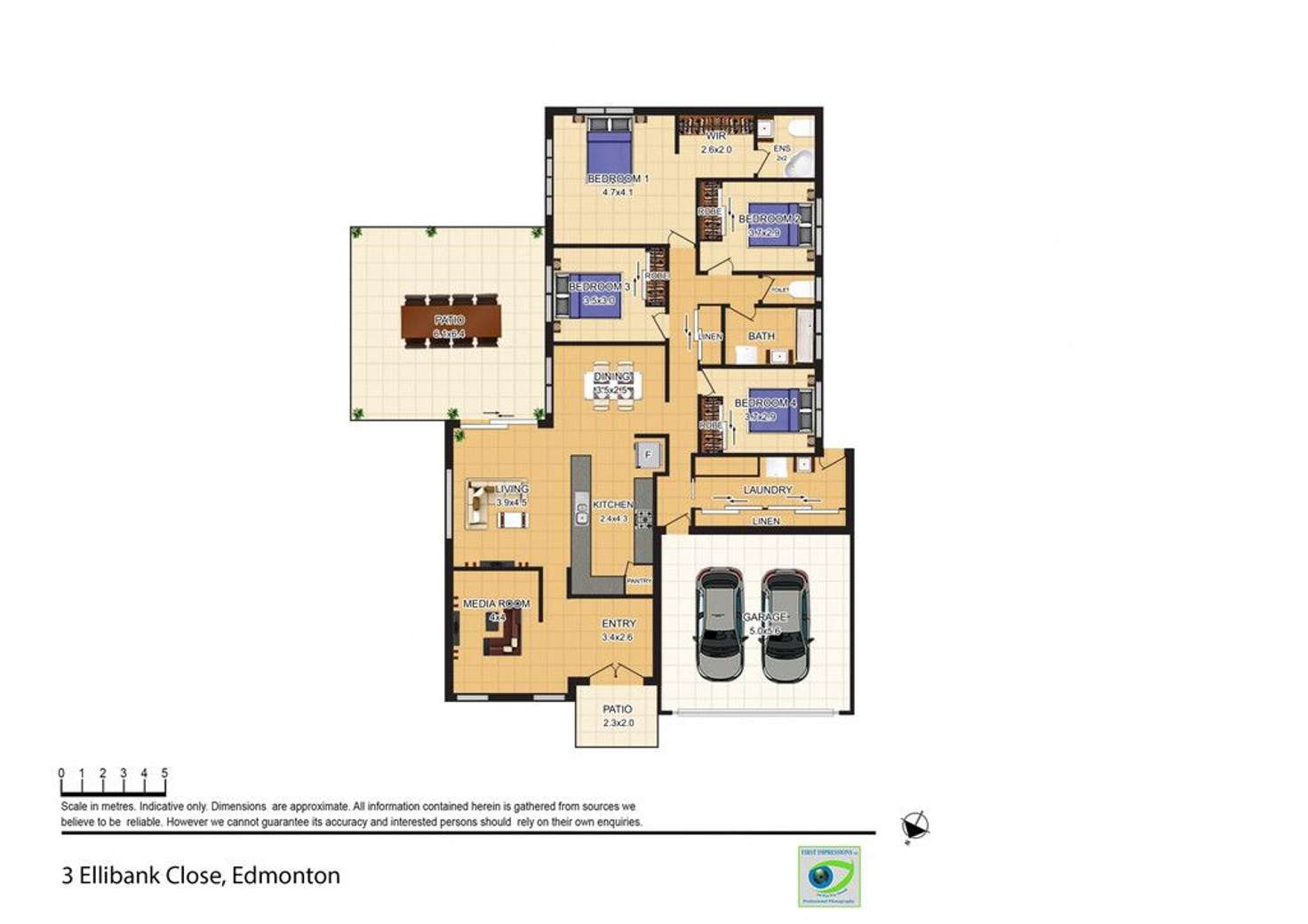 Floorplan of Homely house listing, 3 Ellibank Close, Edmonton QLD 4869