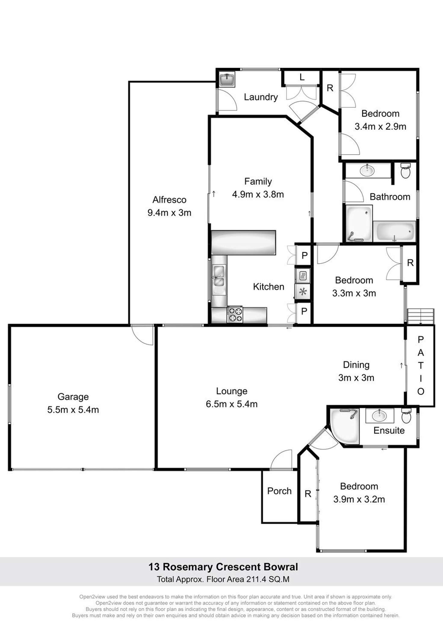 Floorplan of Homely house listing, 13 Rosemary Crescent, Bowral NSW 2576