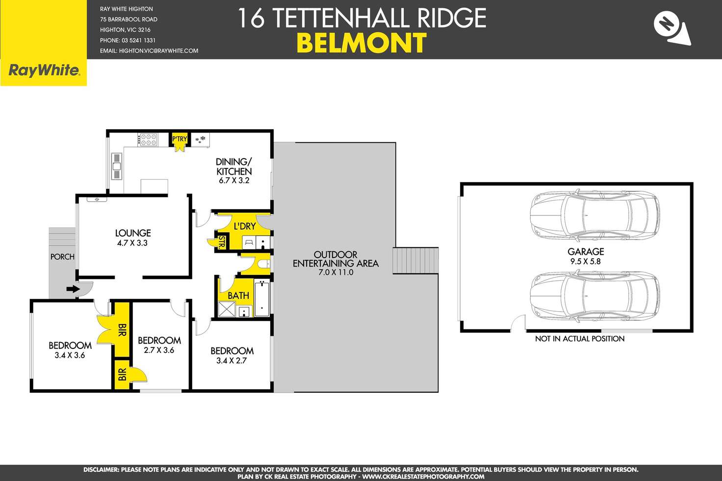 Floorplan of Homely house listing, 16 Tettenhall Ridge, Belmont VIC 3216