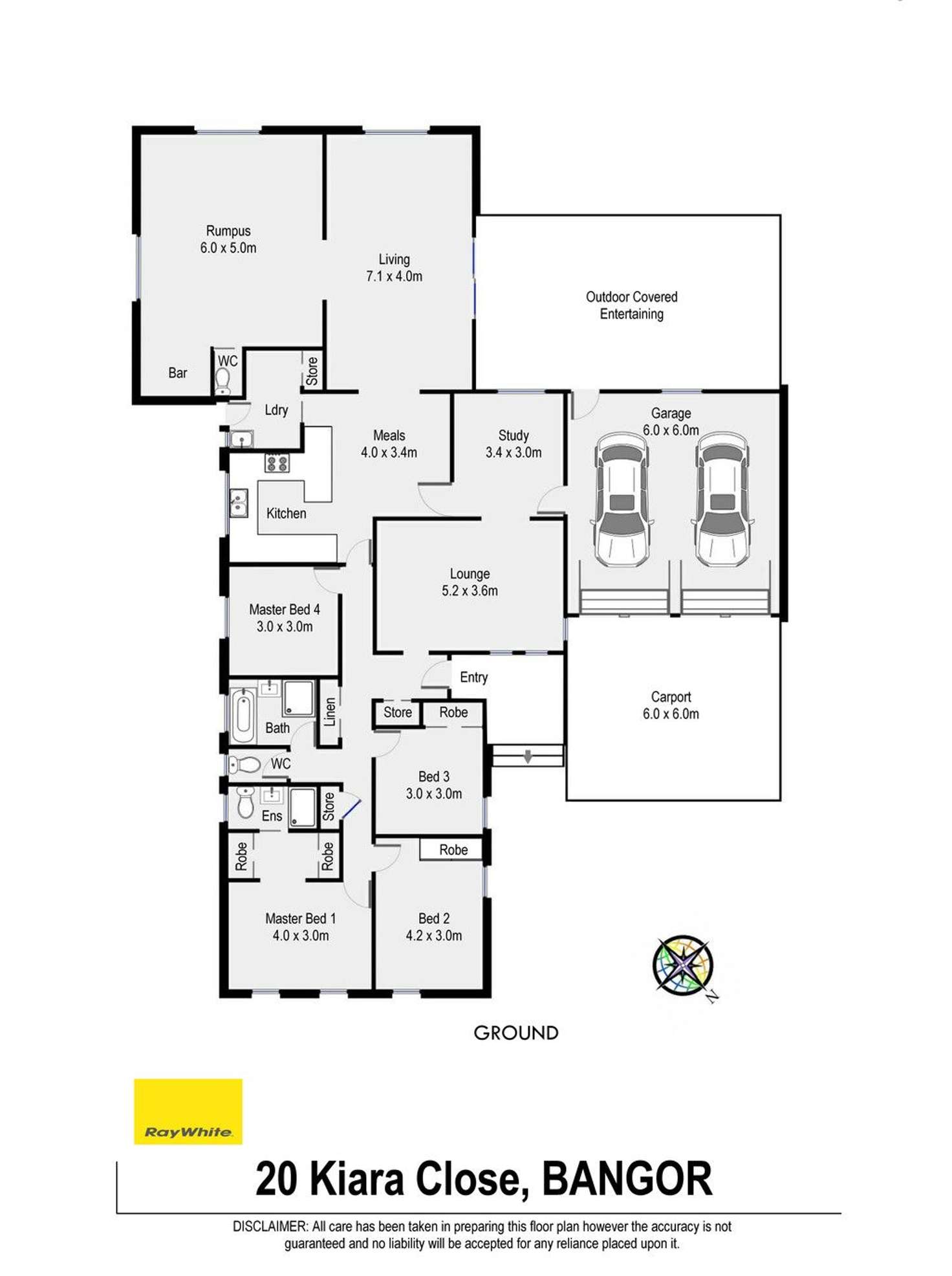 Floorplan of Homely house listing, 20 Kiara Close, Bangor NSW 2234