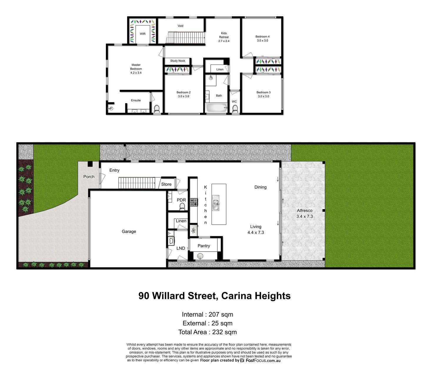 Floorplan of Homely house listing, 90 Willard Street, Carina Heights QLD 4152