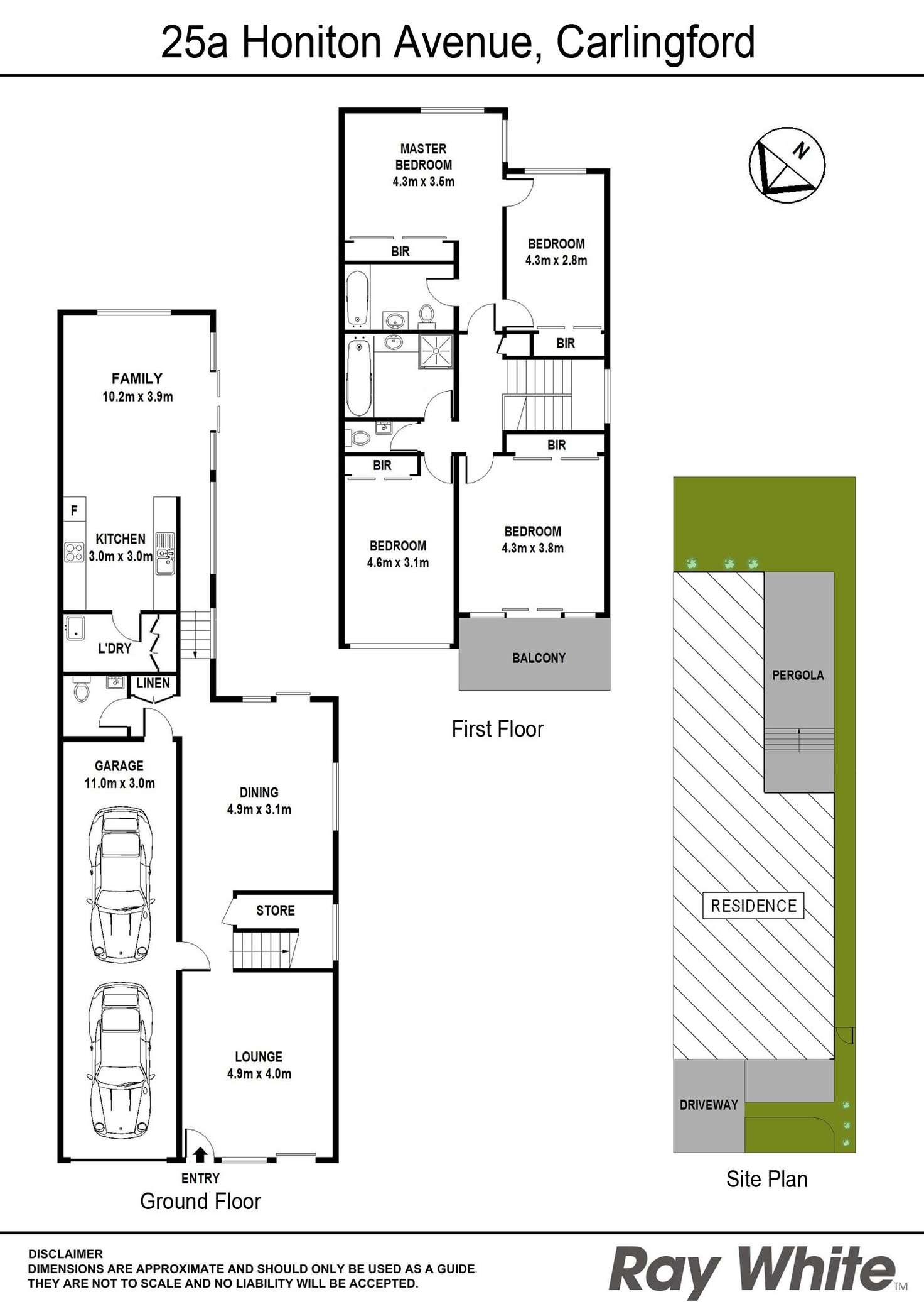 Floorplan of Homely other listing, 25a Honiton Avenue, Carlingford NSW 2118