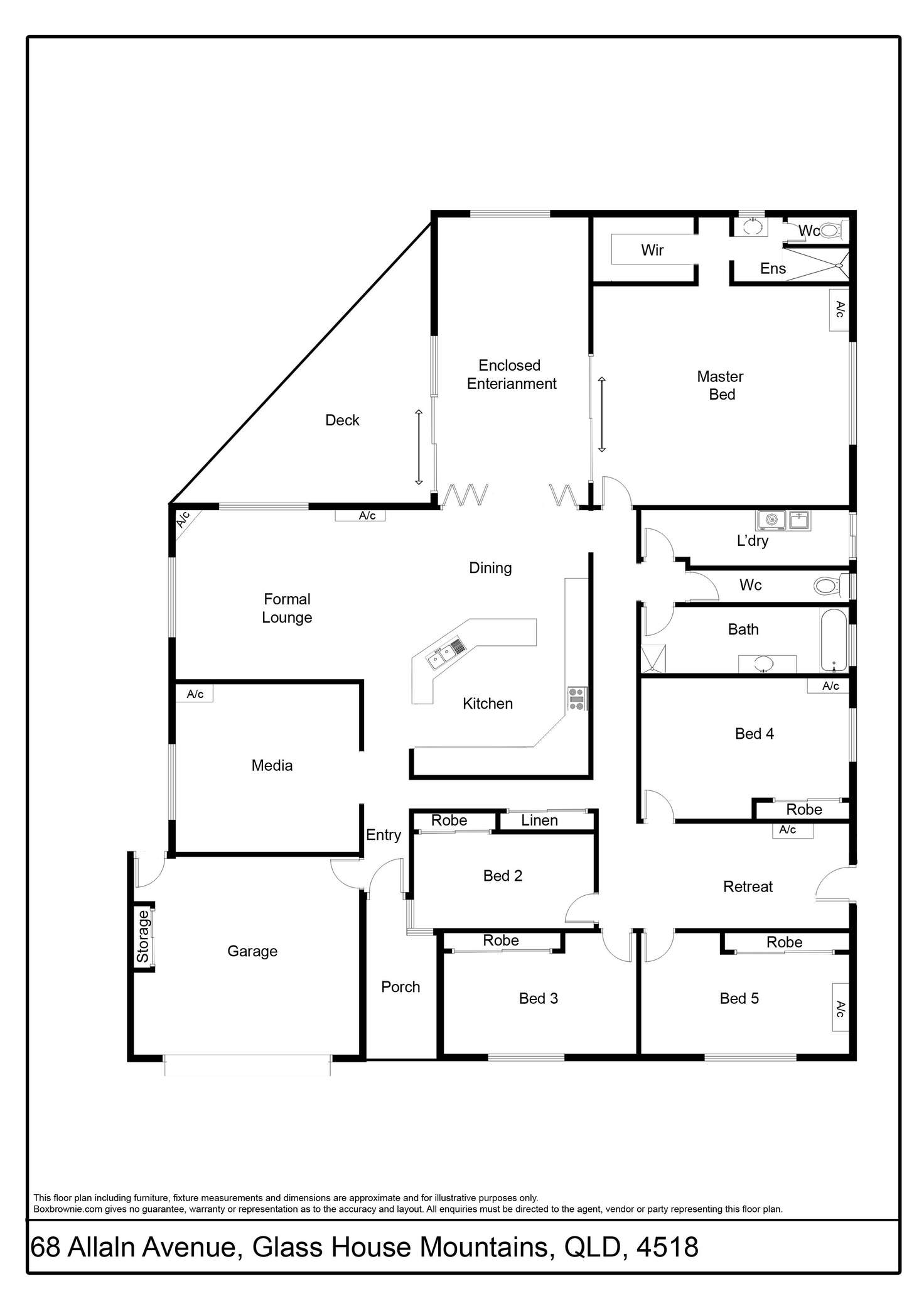 Floorplan of Homely house listing, 68 Allan Avenue, Glass House Mountains QLD 4518