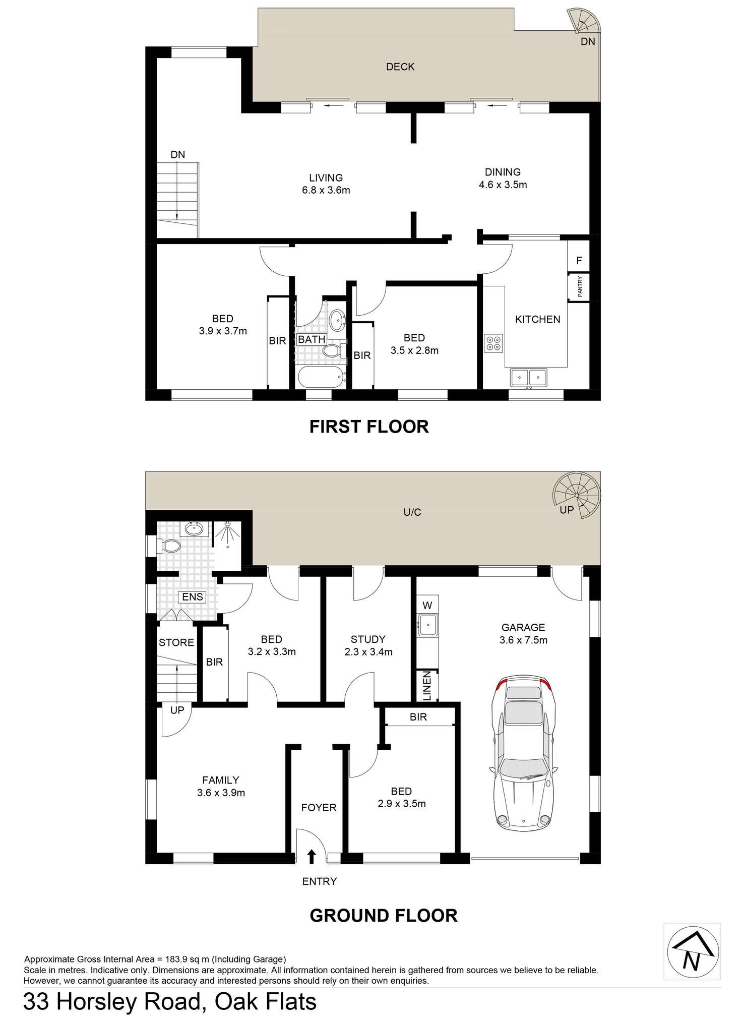 Floorplan of Homely house listing, 33 Horsley Road, Oak Flats NSW 2529
