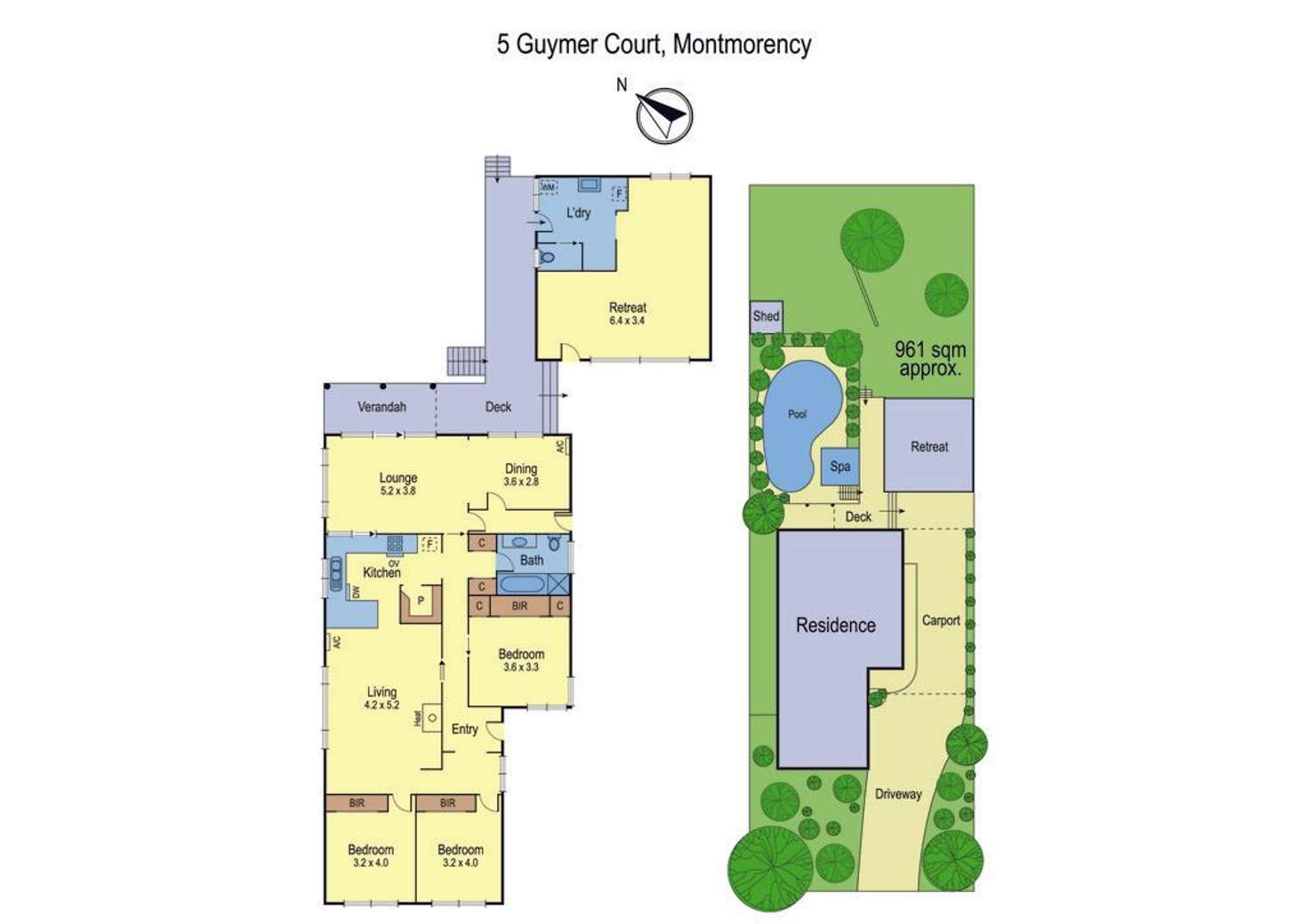 Floorplan of Homely house listing, 5 Guymer Court, Montmorency VIC 3094