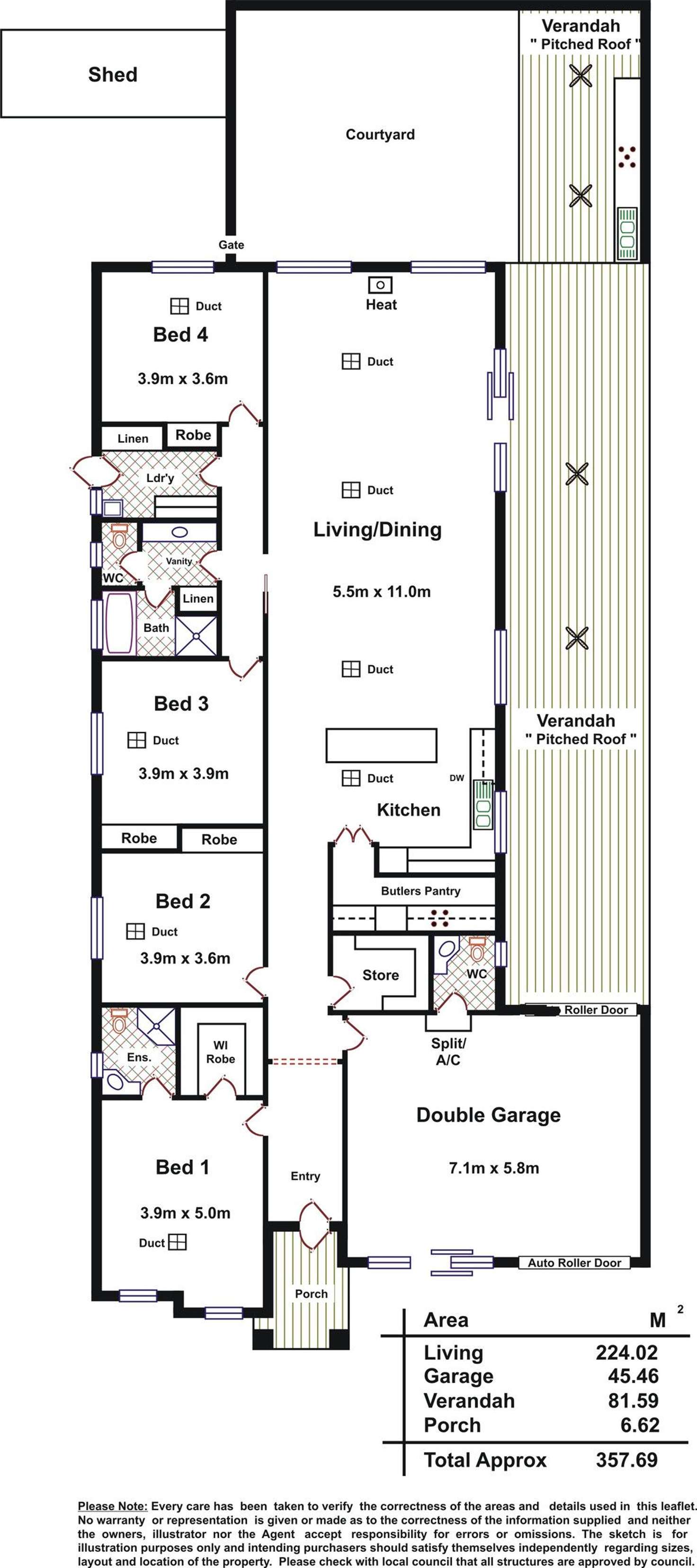 Floorplan of Homely house listing, 4 Ashwood Circuit, Mawson Lakes SA 5095