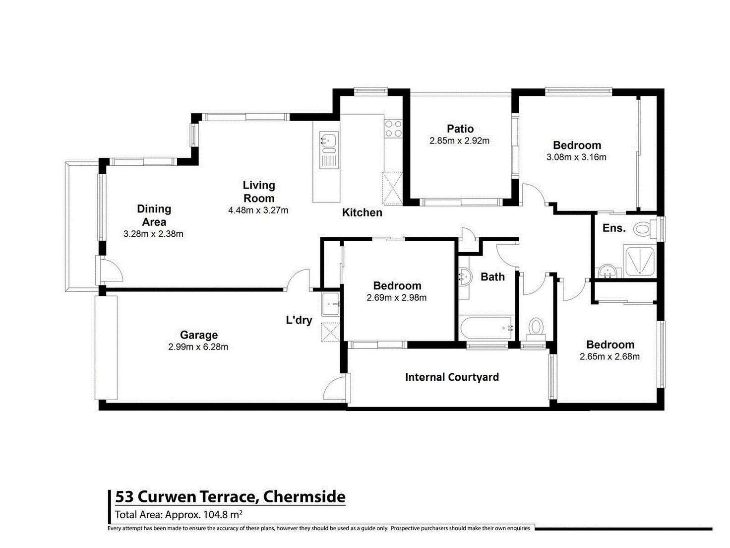 Floorplan of Homely townhouse listing, 53 Curwen Terrace, Chermside QLD 4032