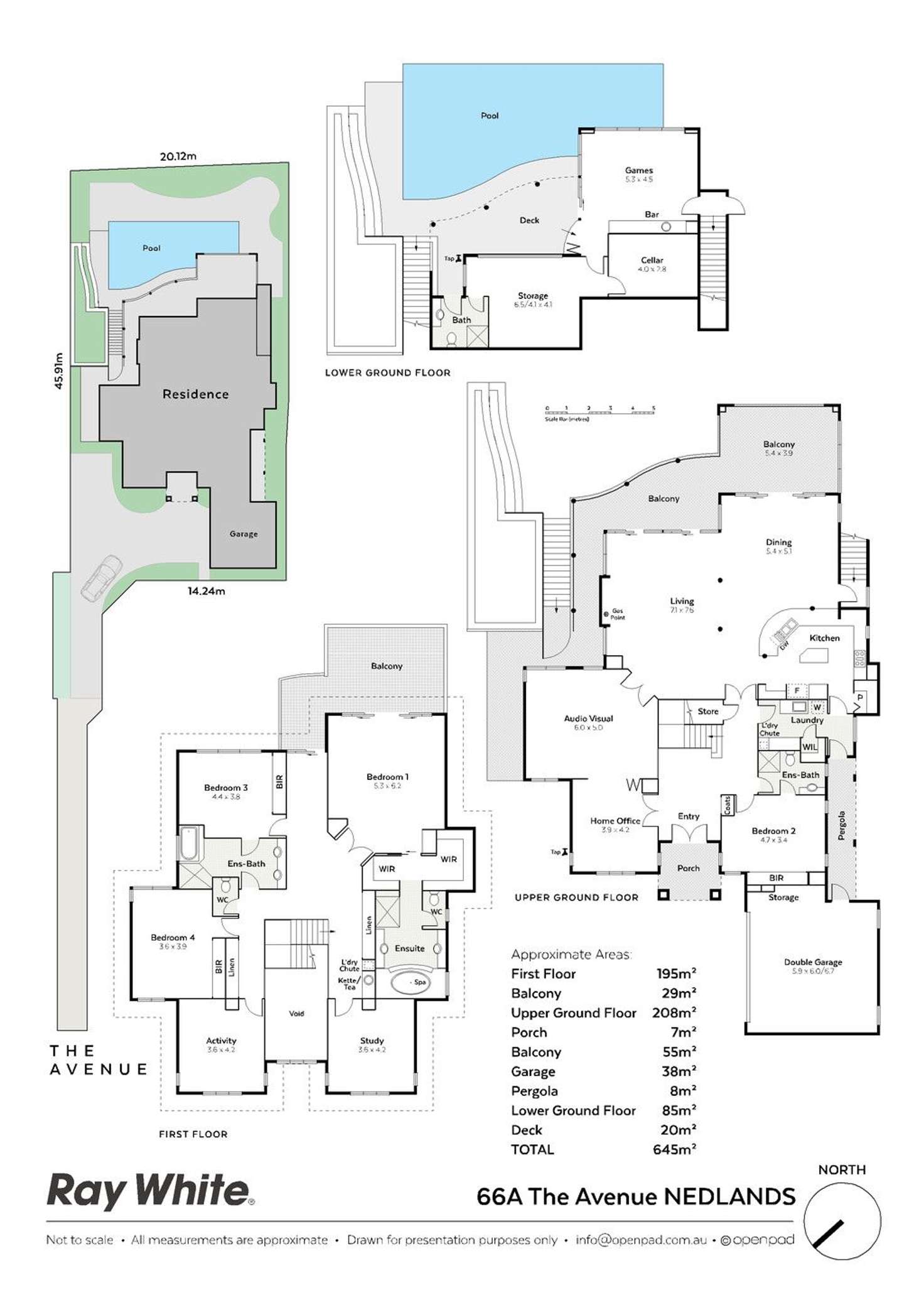 Floorplan of Homely house listing, 66A The Avenue, Nedlands WA 6009