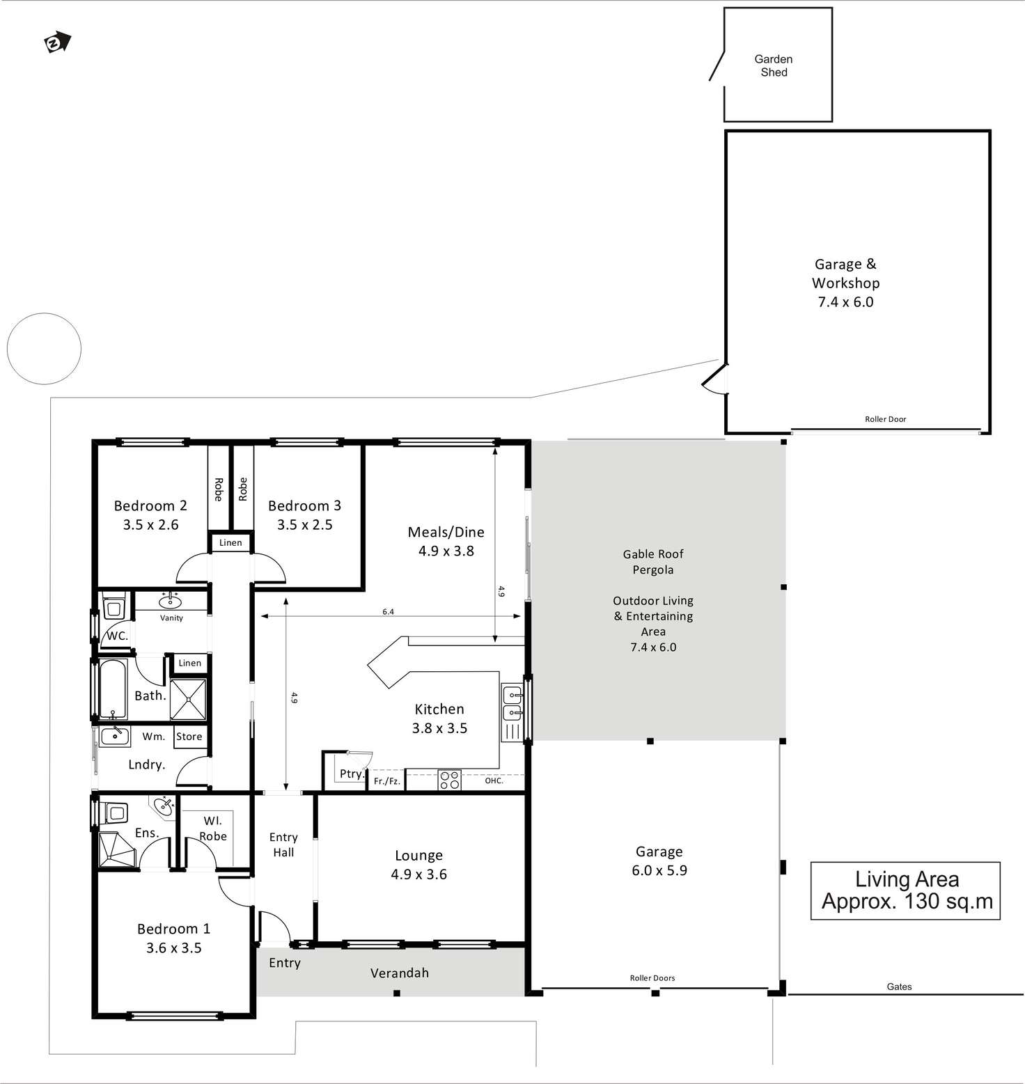 Floorplan of Homely house listing, 12 Bosman Drive, Berri SA 5343