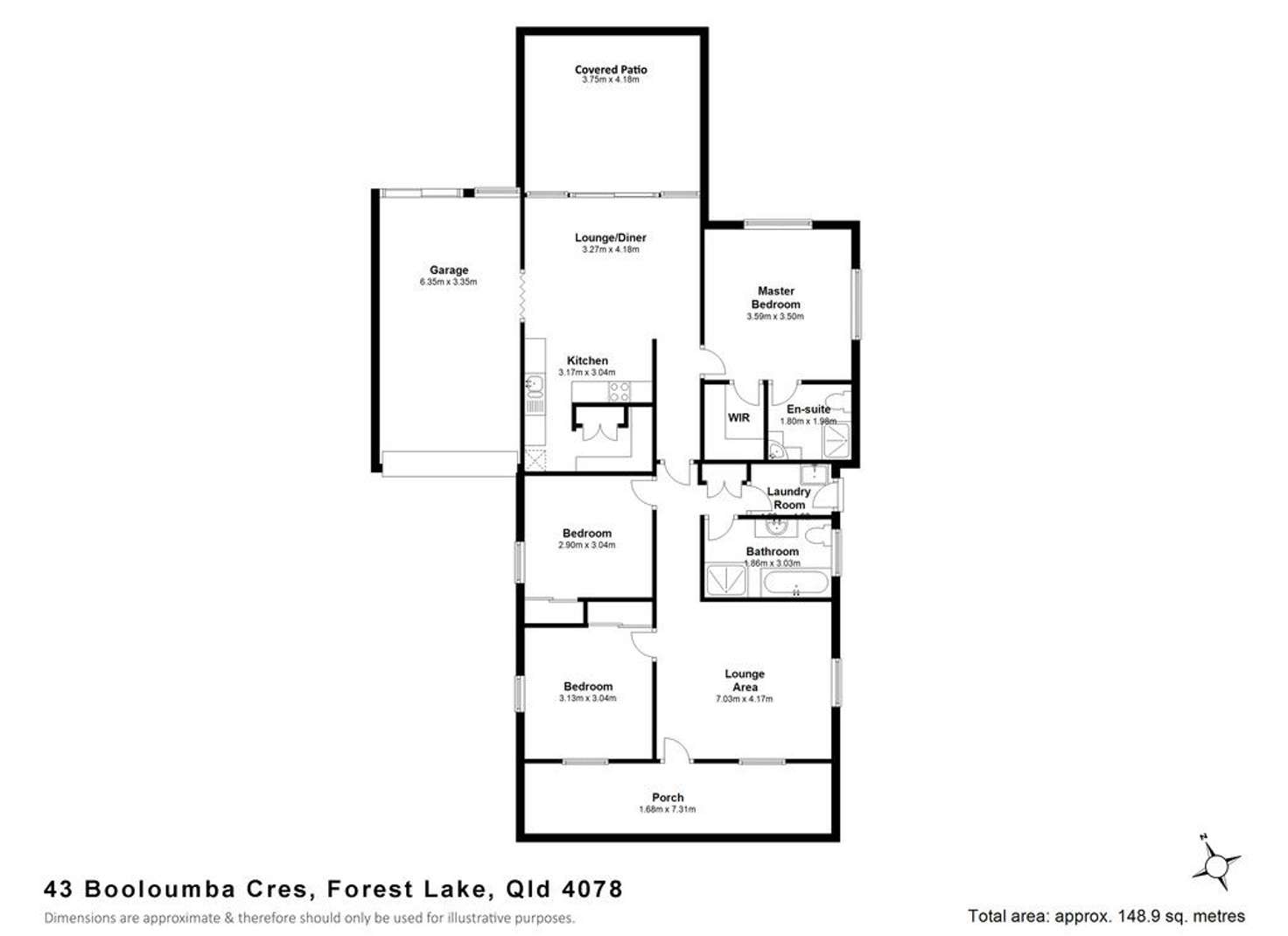 Floorplan of Homely house listing, 43 Booloumba Crescent, Forest Lake QLD 4078