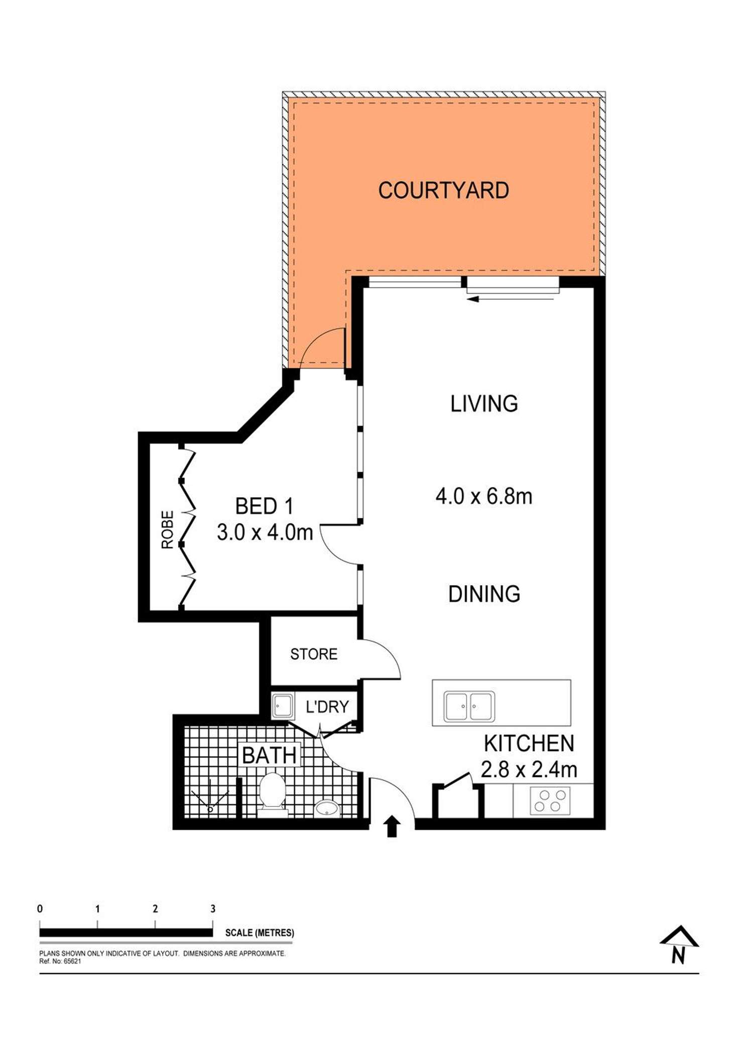 Floorplan of Homely apartment listing, 3B/356-368 George Street, Waterloo NSW 2017