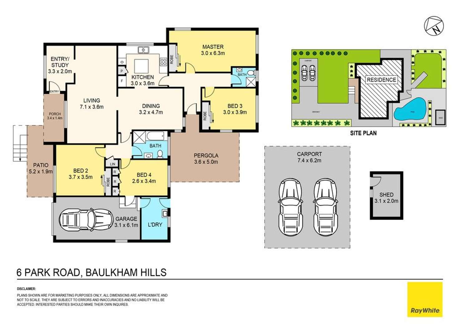 Floorplan of Homely house listing, 6 Park Road, Baulkham Hills NSW 2153