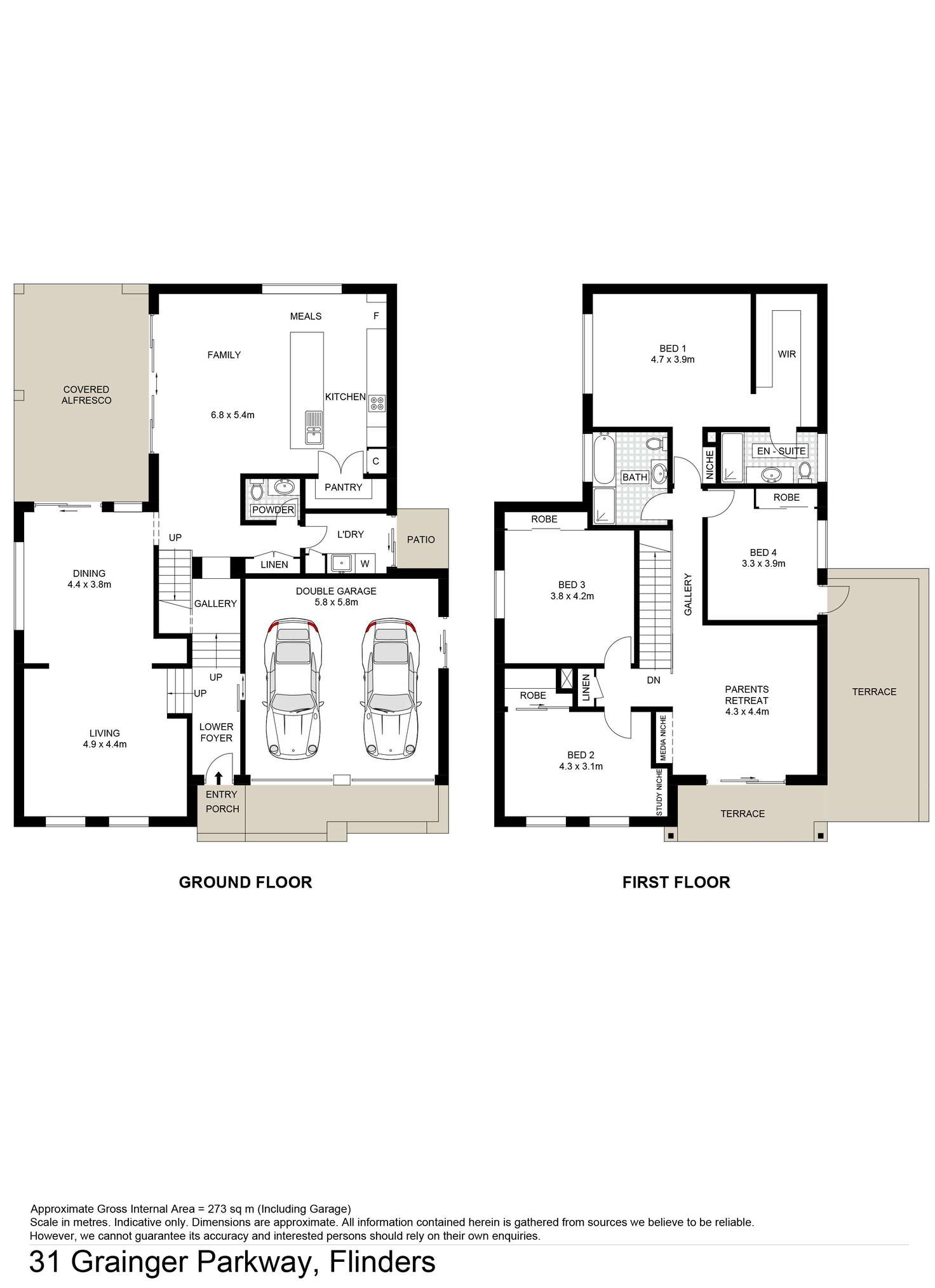 Floorplan of Homely house listing, 31 Grainger Parkway, Flinders NSW 2529