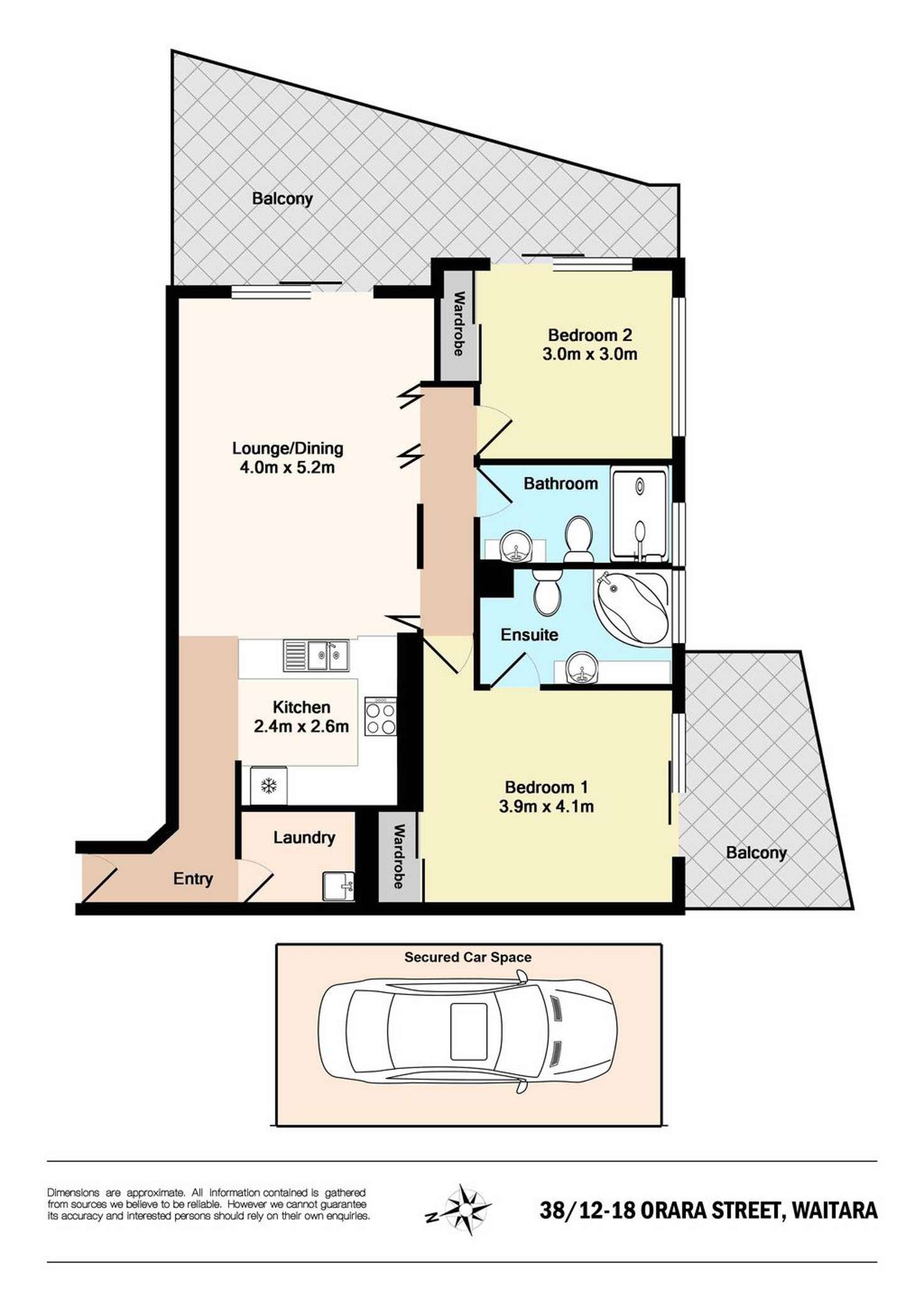 Floorplan of Homely unit listing, 38/12-18 Orara Street, Waitara NSW 2077