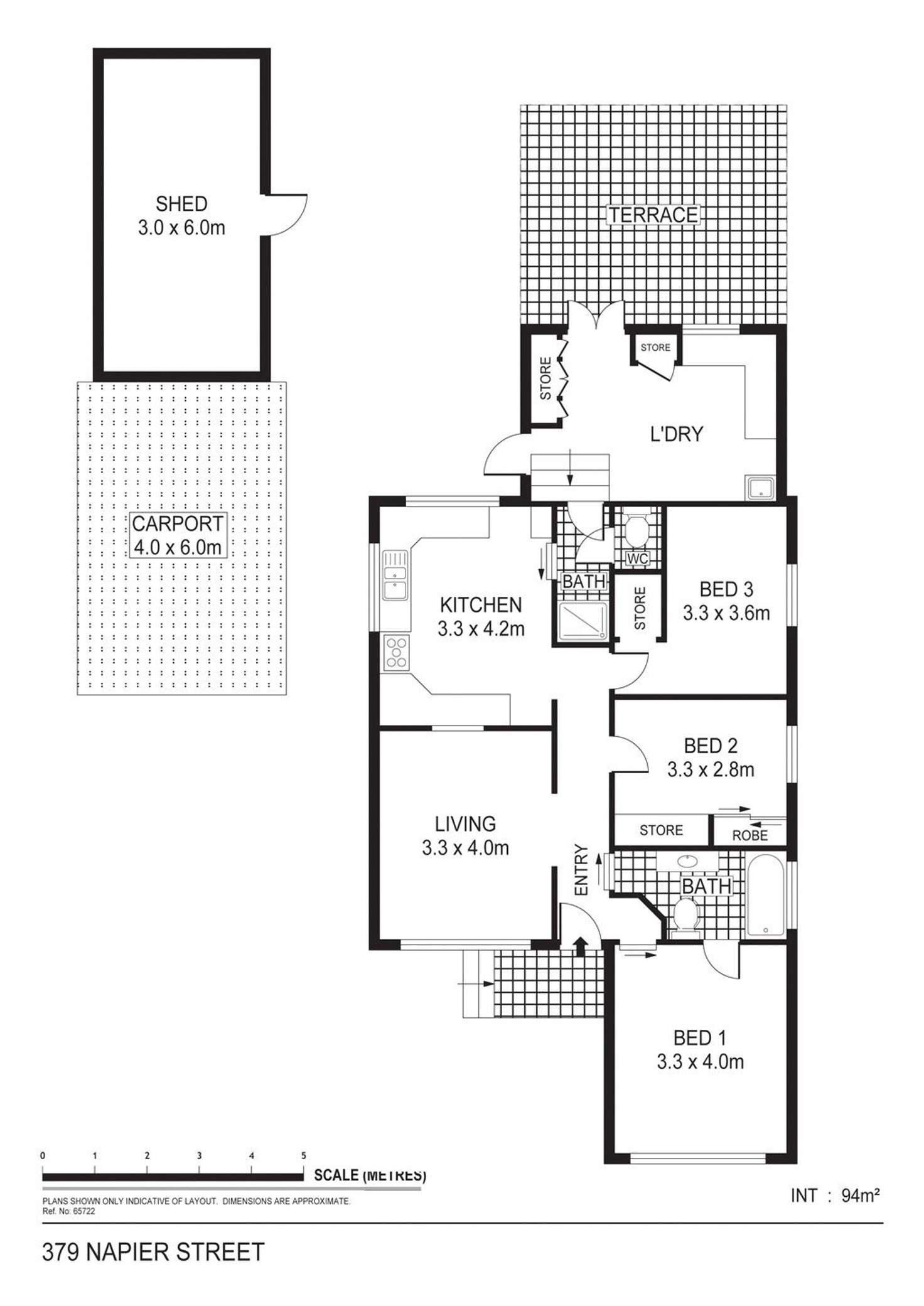 Floorplan of Homely house listing, 379 Napier Street, White Hills VIC 3550