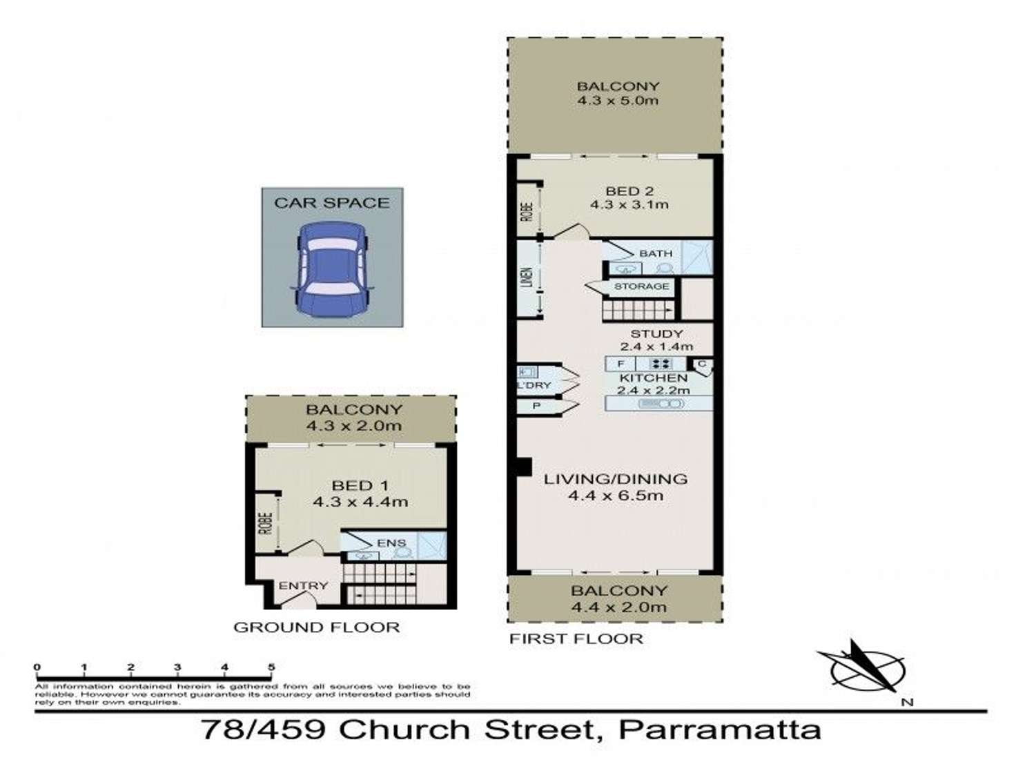 Floorplan of Homely apartment listing, 78/459-463 Church Street, Parramatta NSW 2150