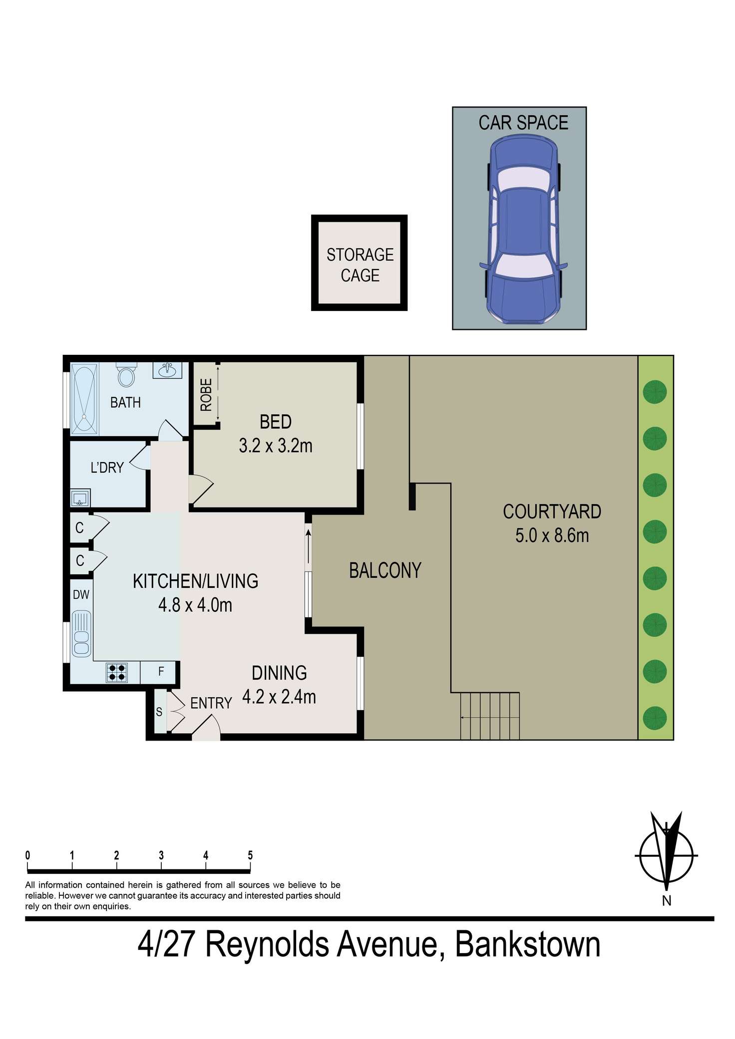 Floorplan of Homely unit listing, 4/27 Reynolds Avenue, Bankstown NSW 2200