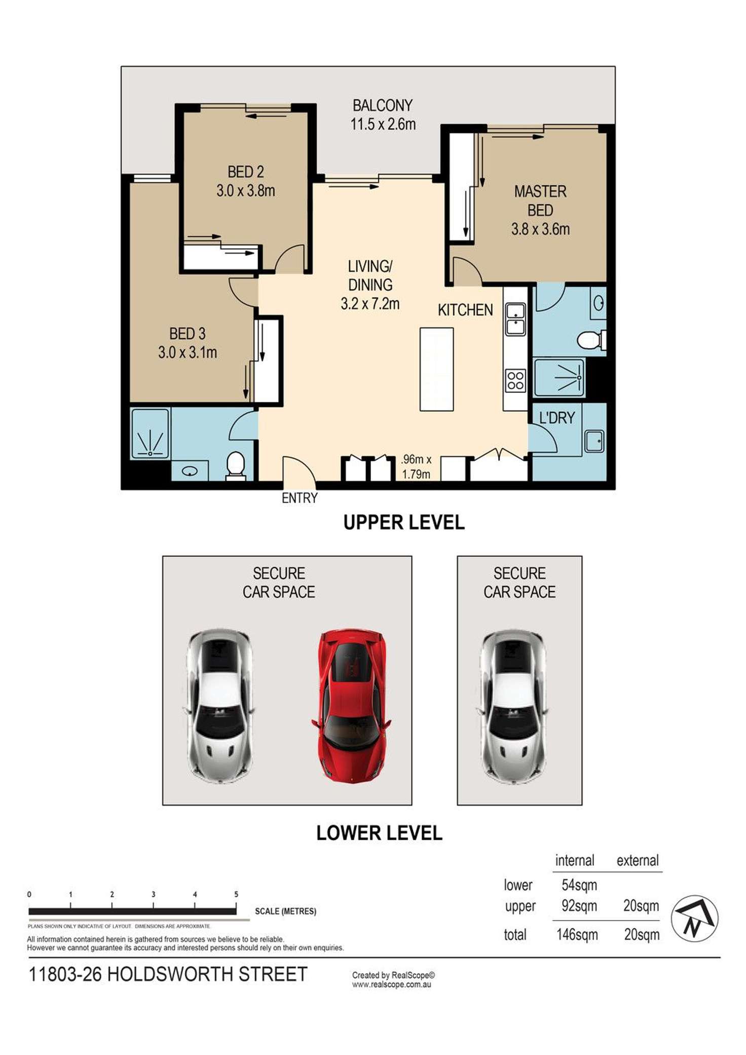 Floorplan of Homely apartment listing, 11803/26 Holdsworth Street, Coorparoo QLD 4151