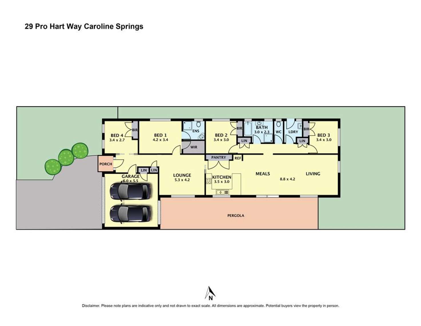 Floorplan of Homely house listing, 29 Pro Hart Way, Caroline Springs VIC 3023